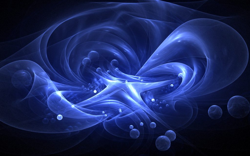 3d fractal texture bubbles water flow abstract blue stock image wallpaper -  Texture X
