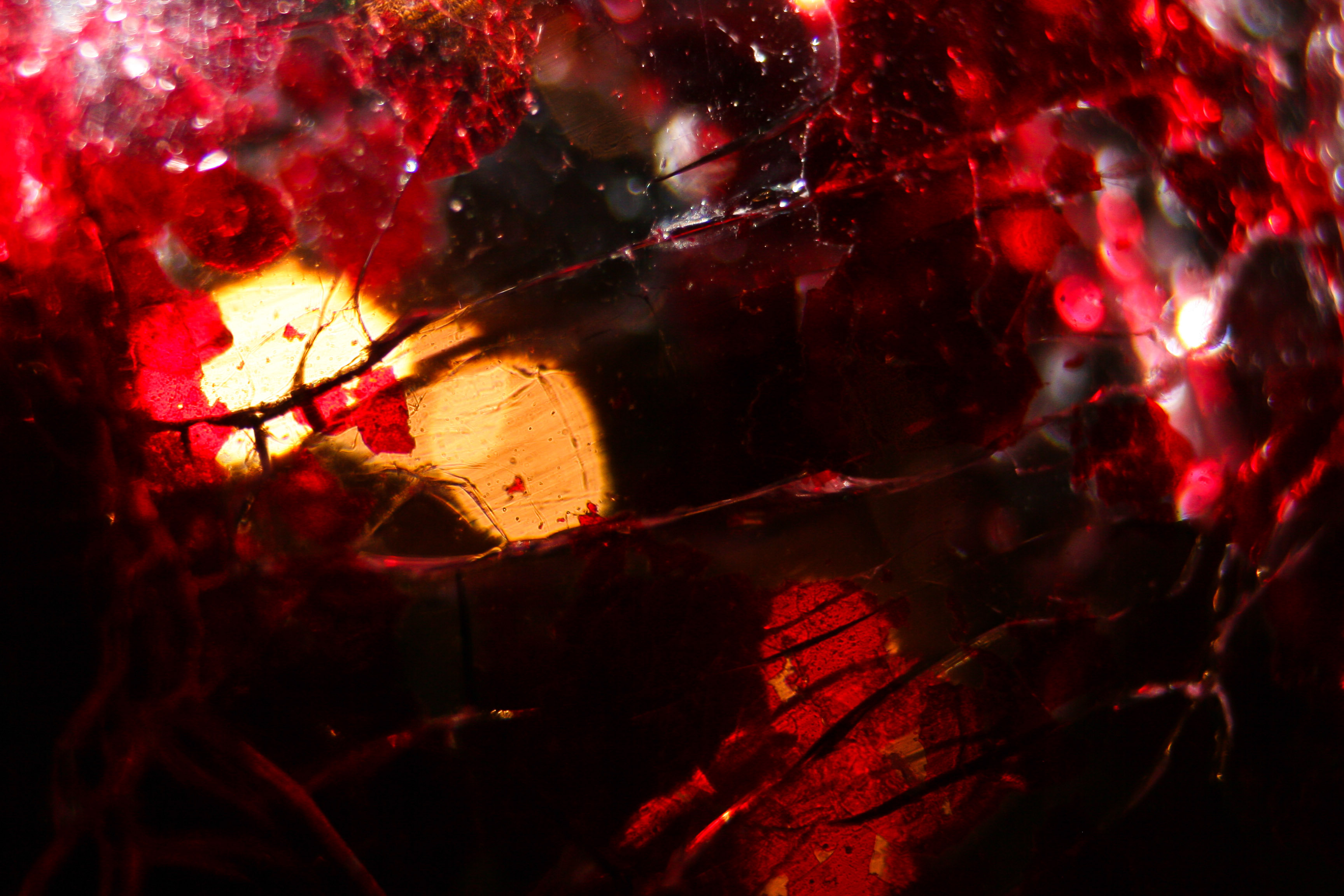 Red Cracked Glass Texture wallpaper background dark broken shattered -  Texture X
