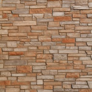 Stone Texture flag stone brik red wall surface stock photo