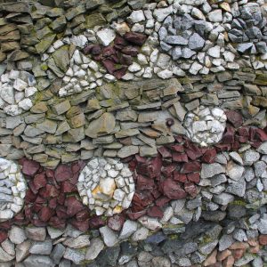 Texturex stone texture stonework artistic red white wall swirl rock pebble art Texture