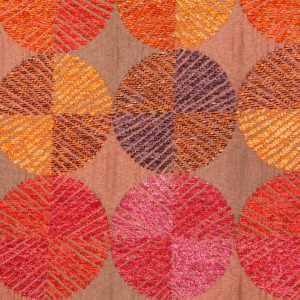 fabric texture retro red circle pattern cloth wallpaper