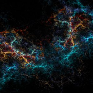 fractal texture electric butterfly teal orange lightning abstract stock wallpaper