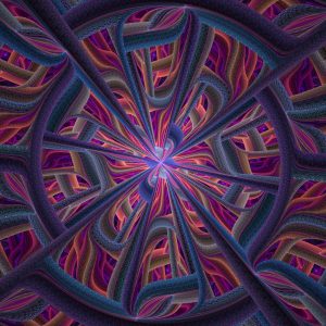 fractal texture wallpaper disk zoom abstract pink orange wavy spiral stock image