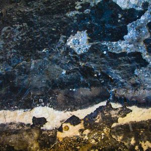 grunge texture blue yellow melting paint fire burned metal wall fire stock photo