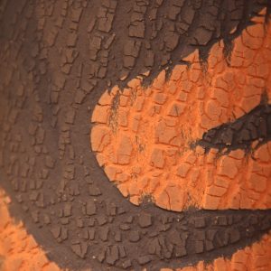 grunge texture rough ceramic orange surface photo