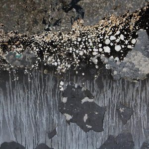 Ugly Grunge texture rough build up burnt fire wall dripping stock photo