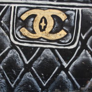 Chanel Women Purse Spray Painted Graffiti Wall