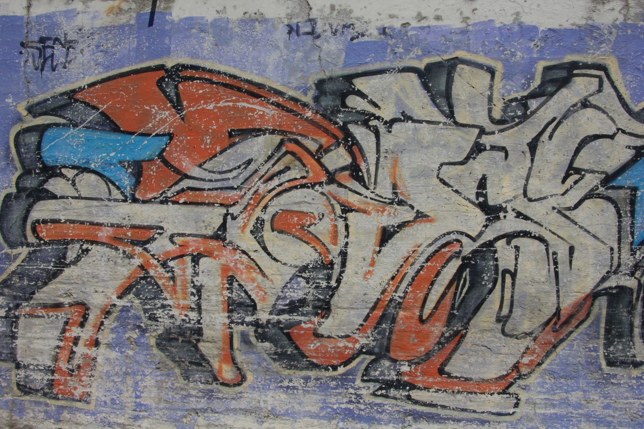 Colorful Graffiti Spray Paint Art On Wall Texture X