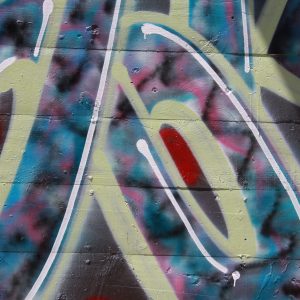 D B Letters Spray Paint Graffiti On Wall
