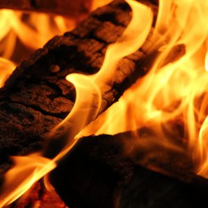 Fire photo deep close up of wood burning