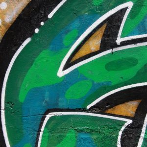 Green Spray Paint Graffiti