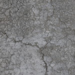 Ground concrete slab cracked