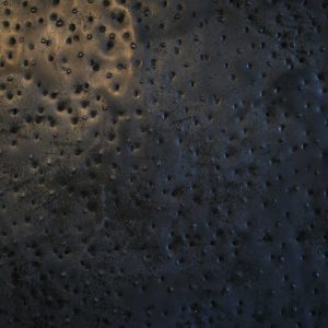 Metal Backsplash Dots At Night With Zoom In