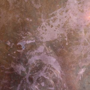 Metal Backsplash With Circle Formation
