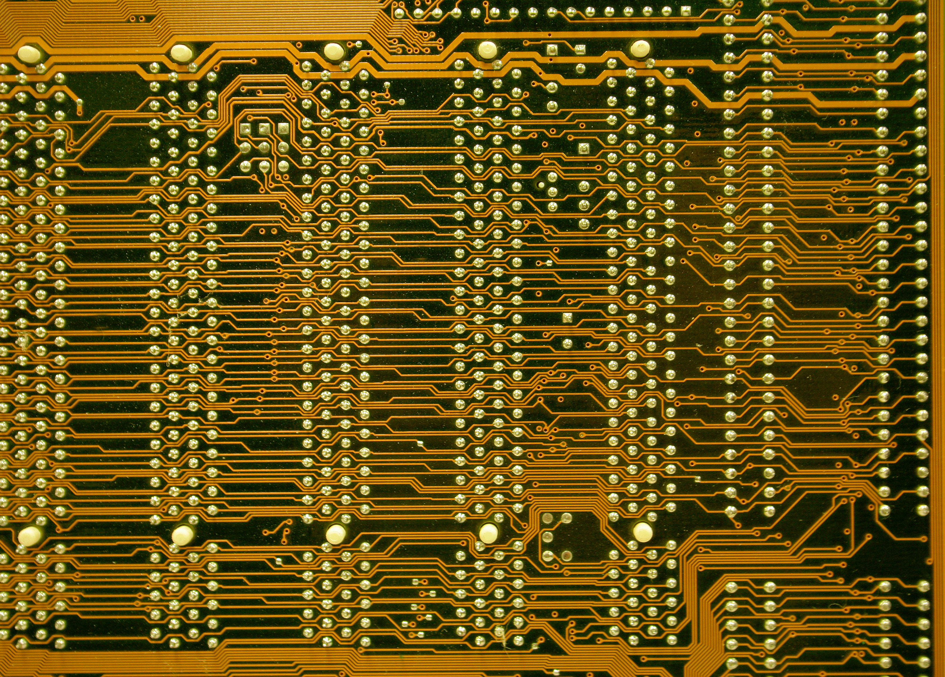 Free Computer Texture Yellow Circut Motherboard Image