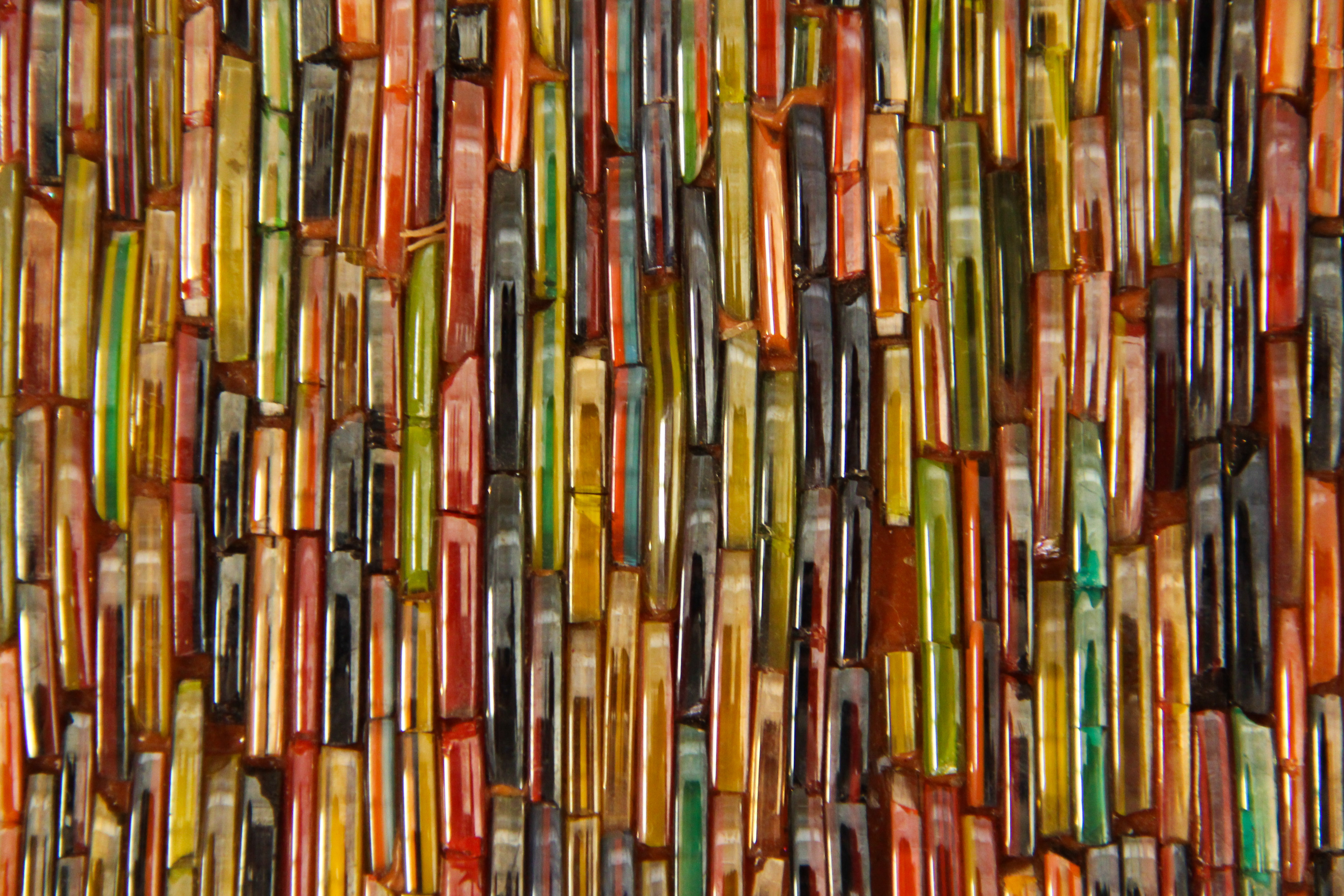 Glass Texture Color Strip Collage Tileing Chipped Rainbow Surface