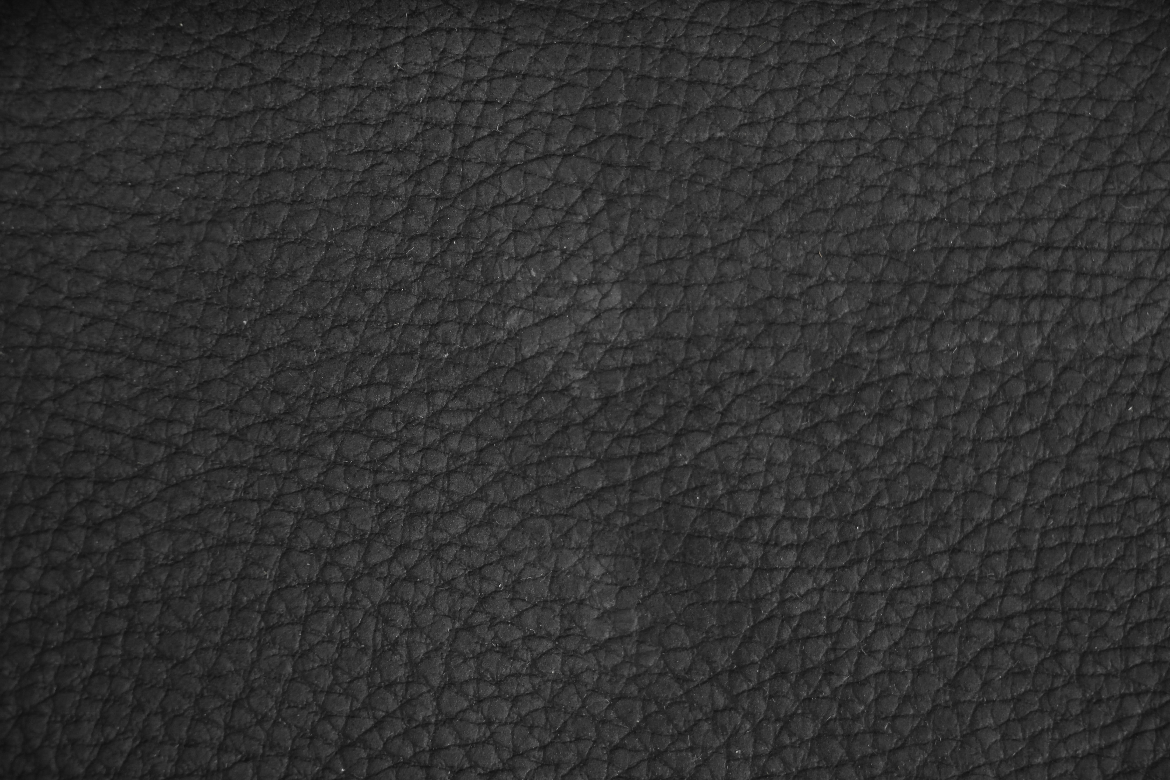 Black Leather Texture Large Close Up Grain Material Dark Fabric Stock Photo