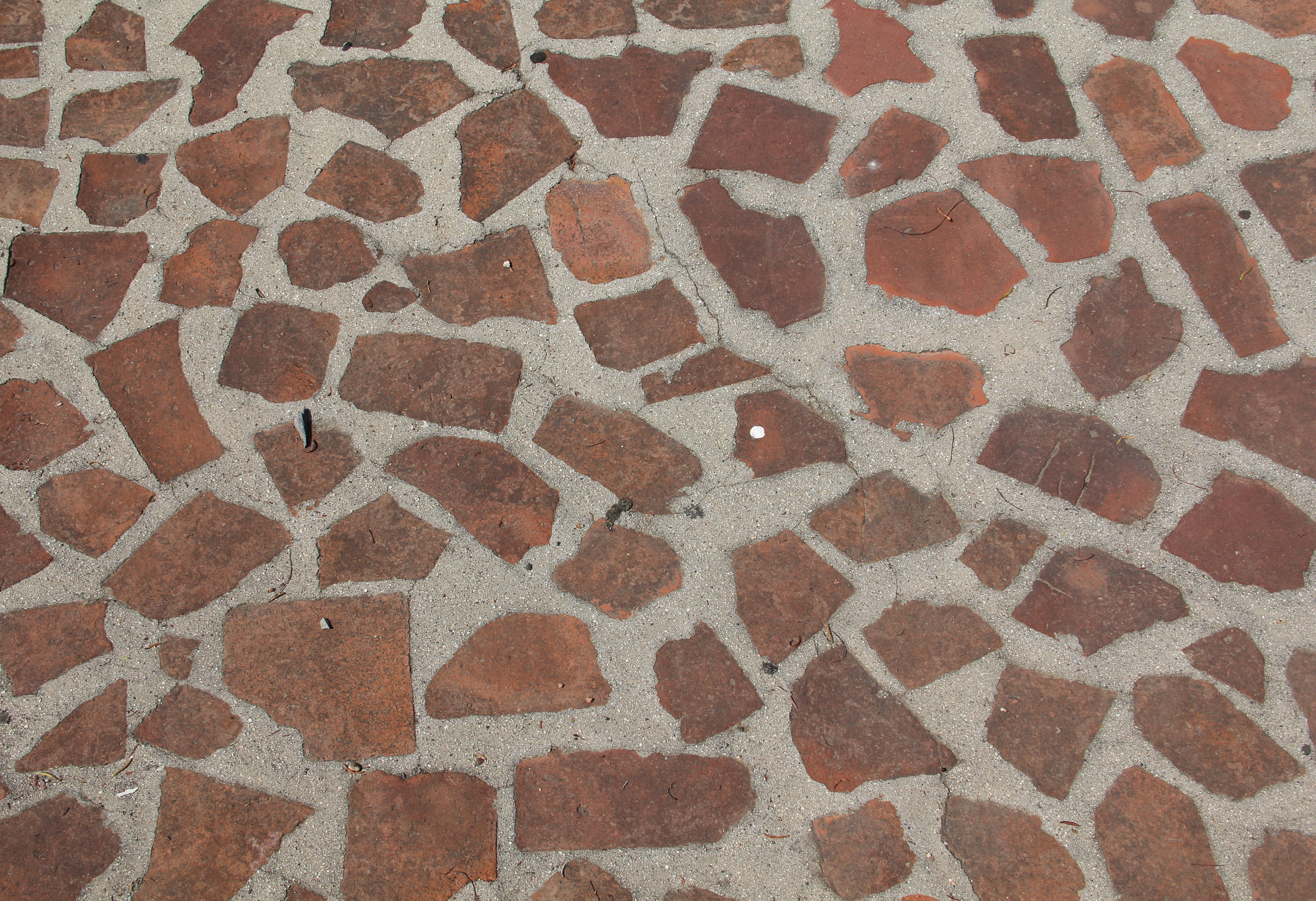 Brick Texture Ground Pavement Street Uneven Stonedark Red