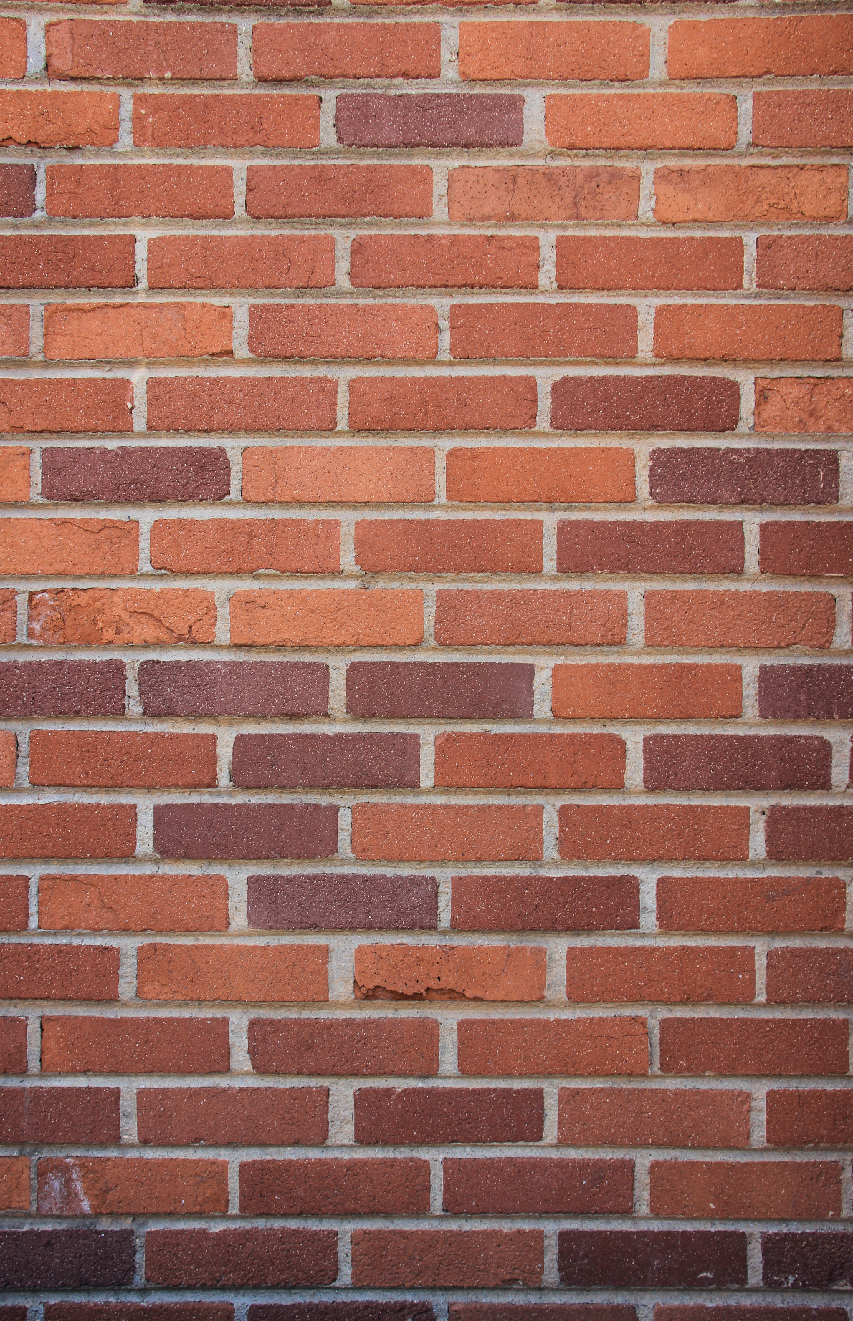 Brick Texture Red Dark Variated Color Wall Surface Pattern Rectangle