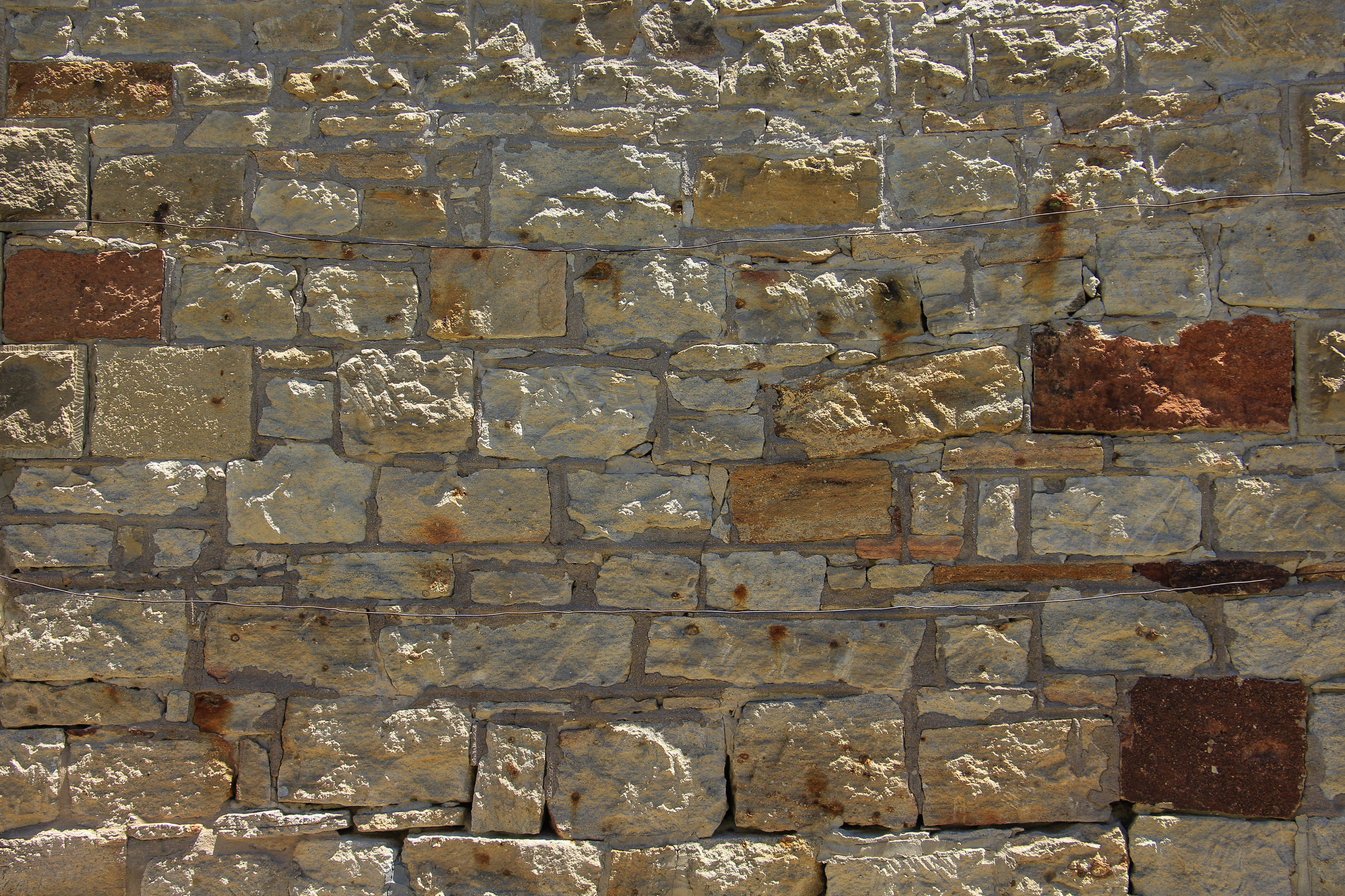 Brick Texture Rough Different Size Colors Wall Concrete