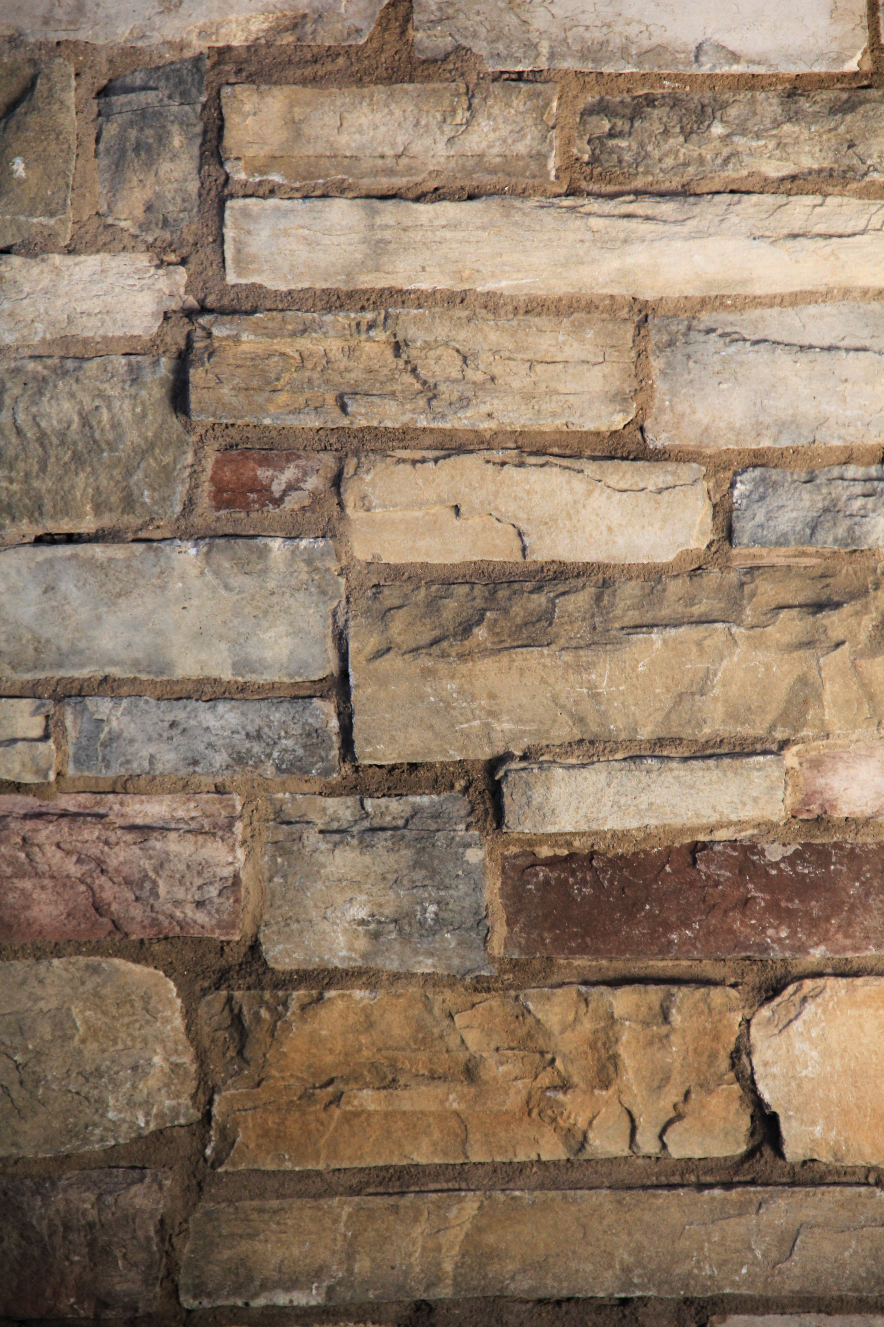 Brick Texture Uneven Buiilding Multi Colored Stone Photo