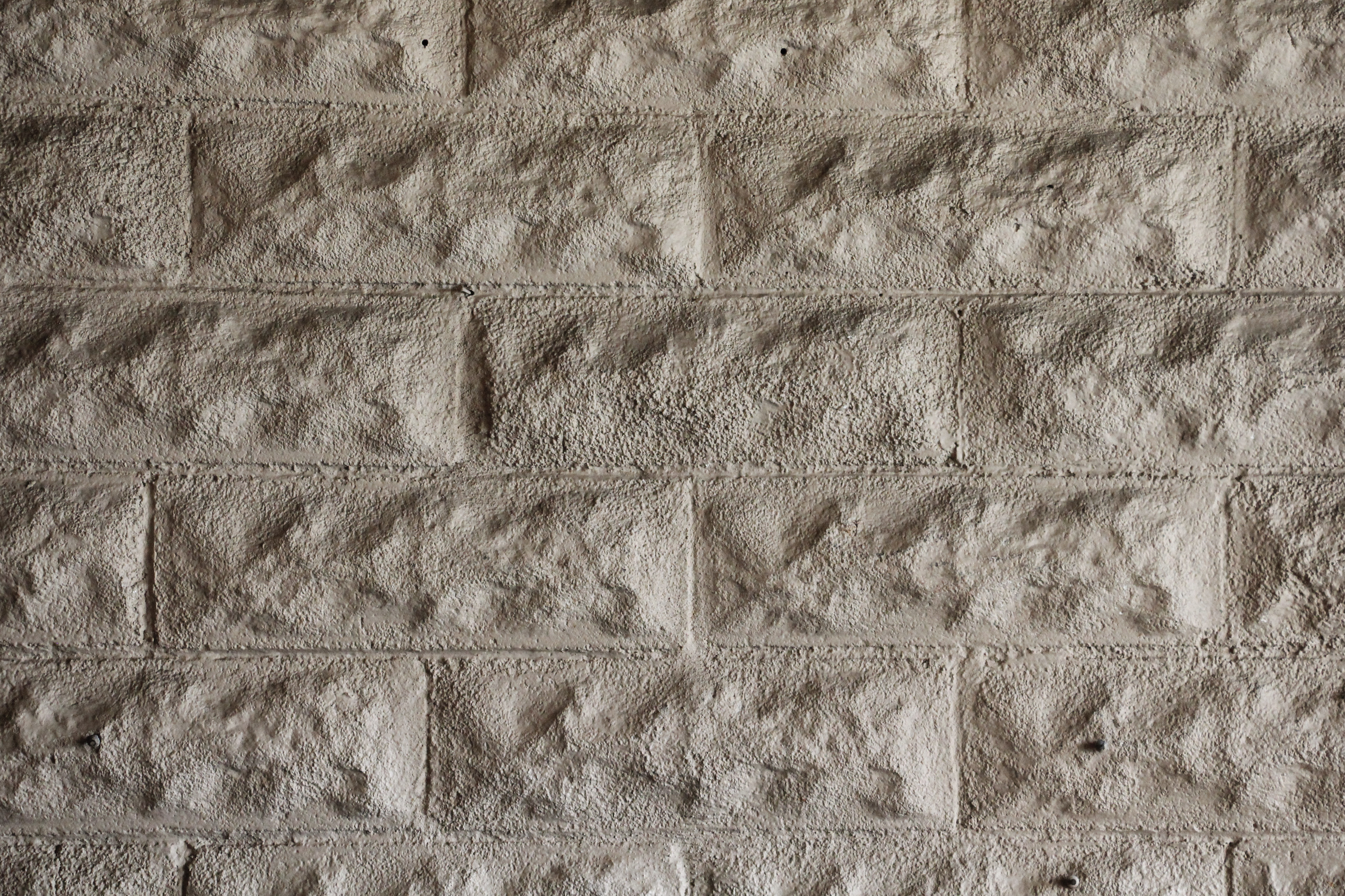 Brick Texture White Stone Wall Close Up Rough Surface