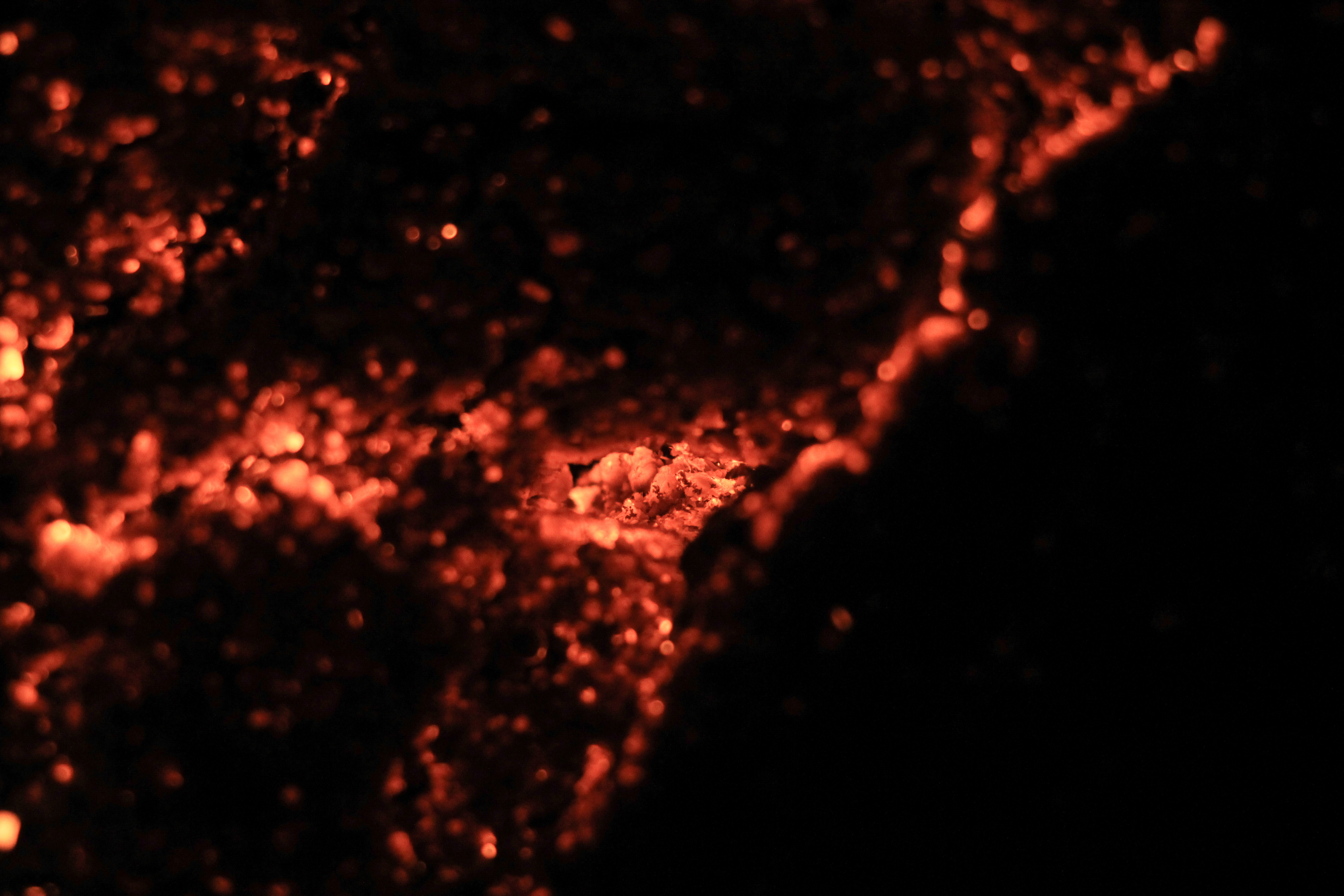 Coal Texture Fire Dark Glow Landscape Burning Up