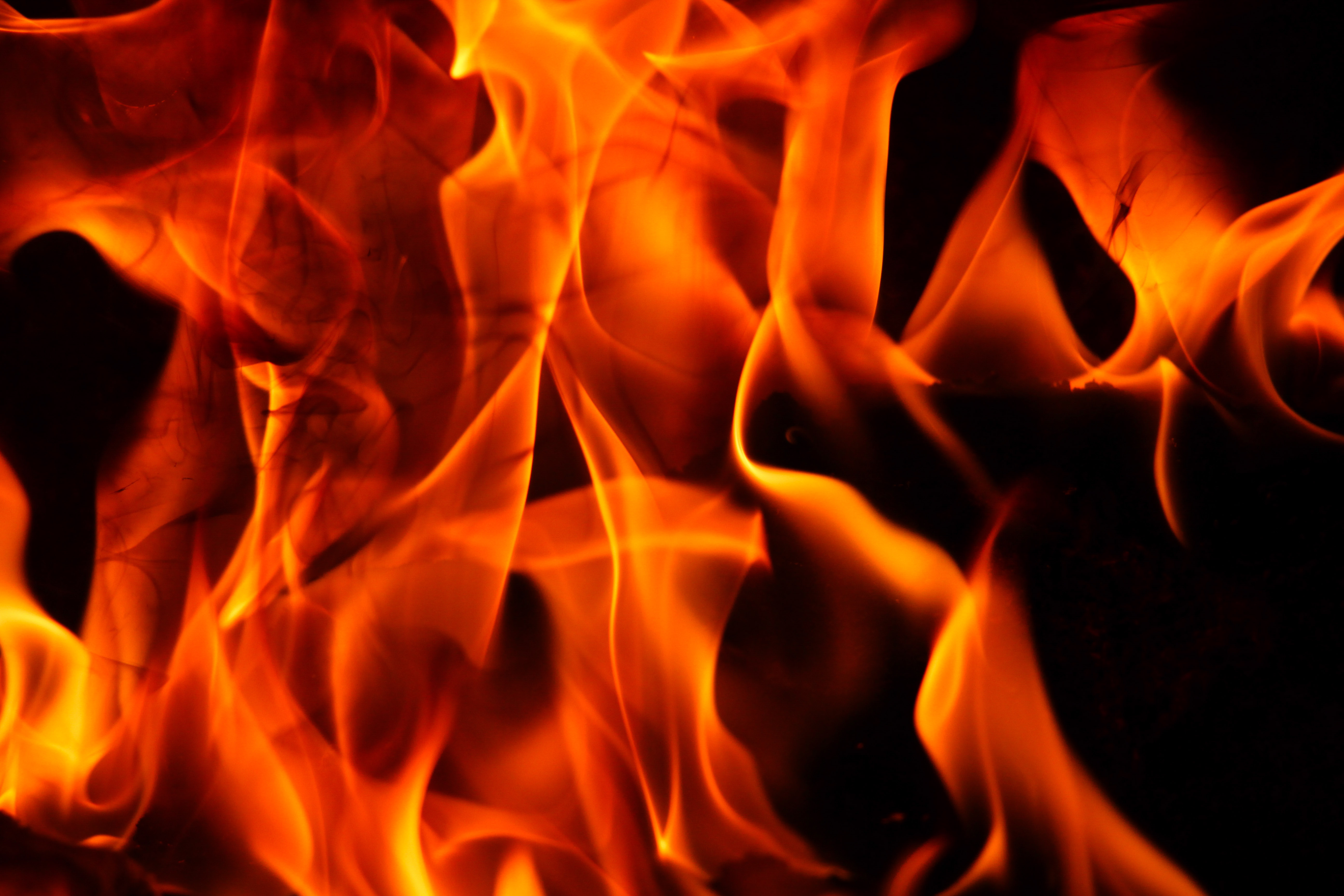 Fire Texture Abstract Photo Burning Elemental Orange Stock Photo