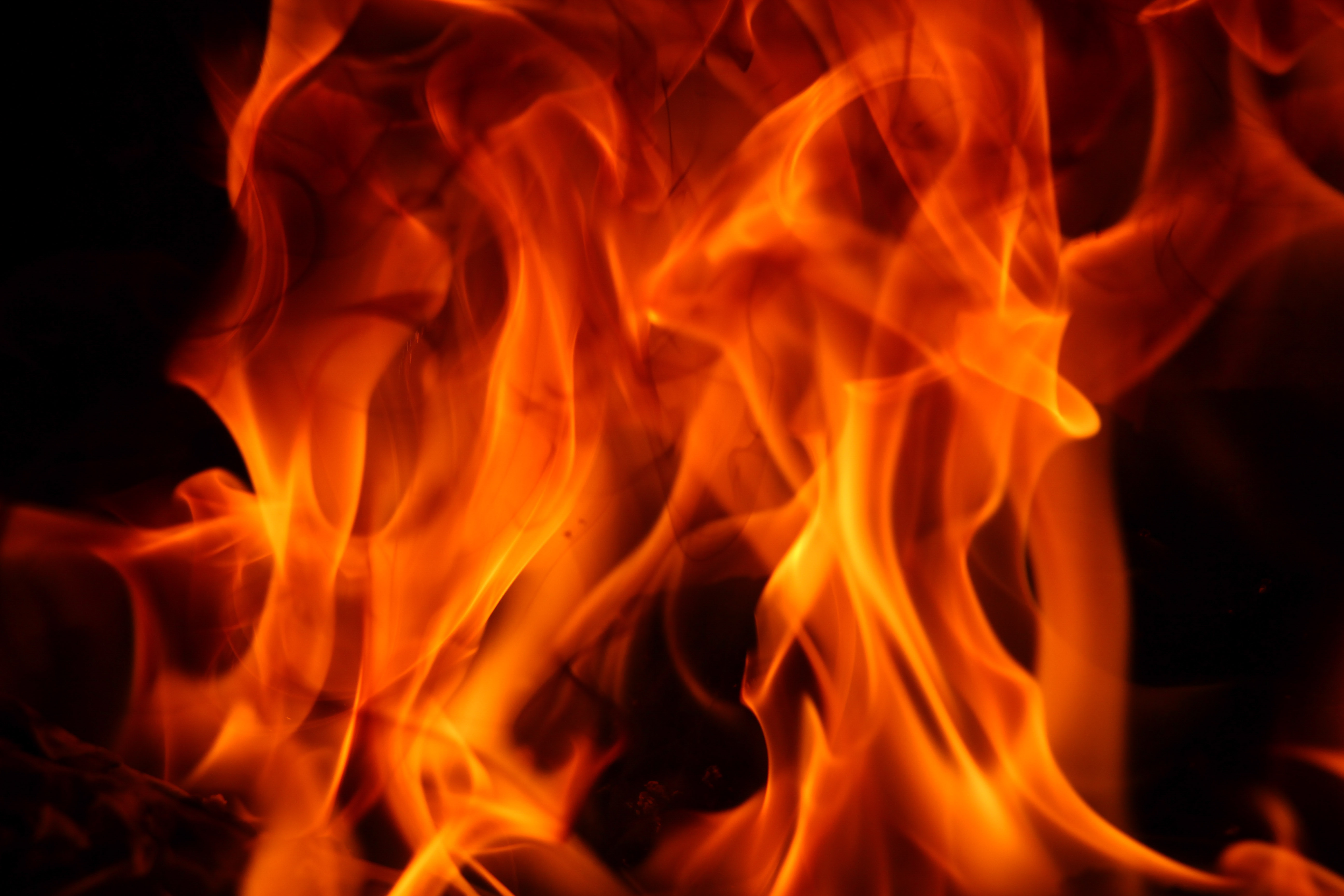 Fire Texture Blaze Red Hot Orange Burn Heat Cook Photo