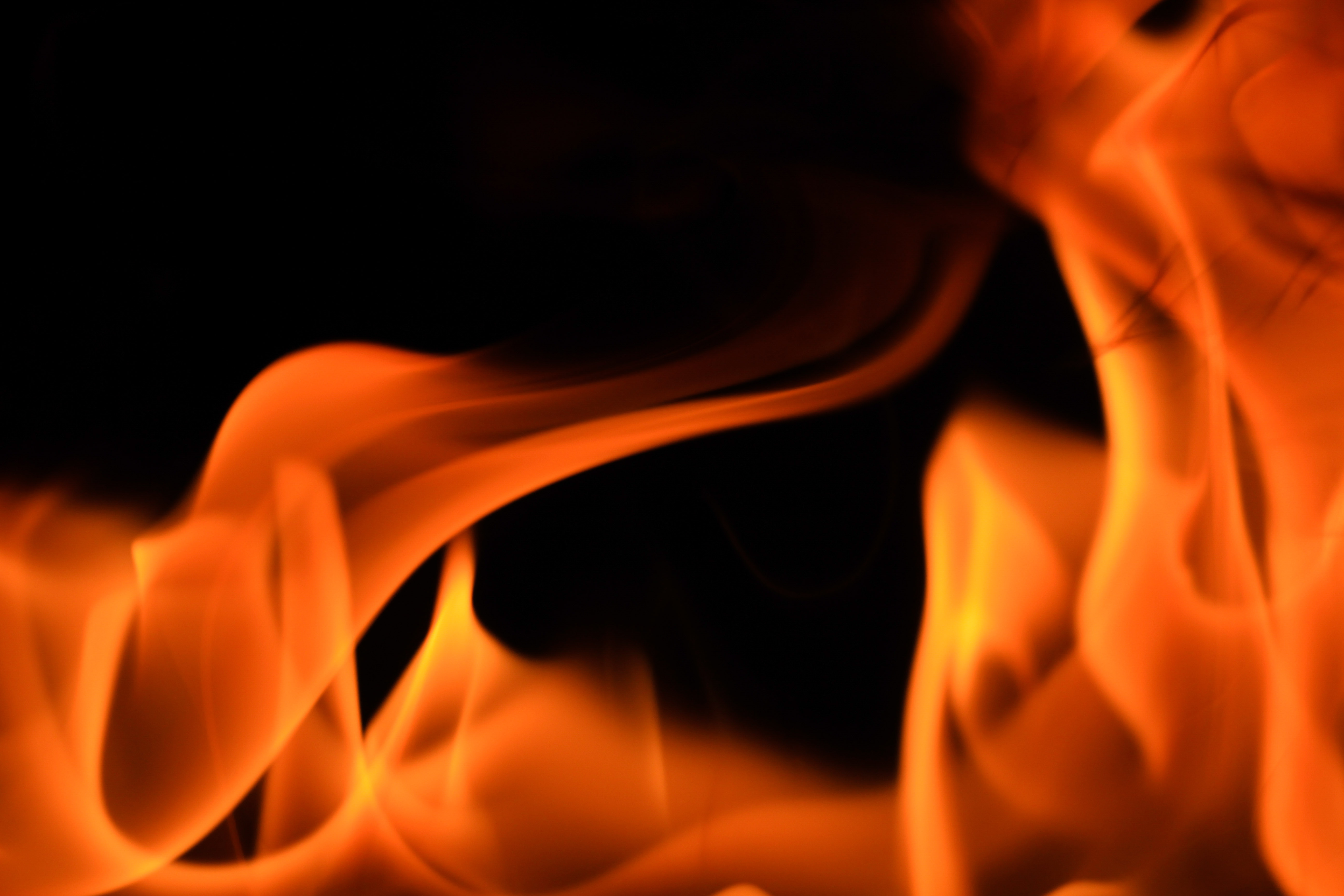 Fire Texture Dancing Flame Swirl Burning Hot Red Wallpaper Dark