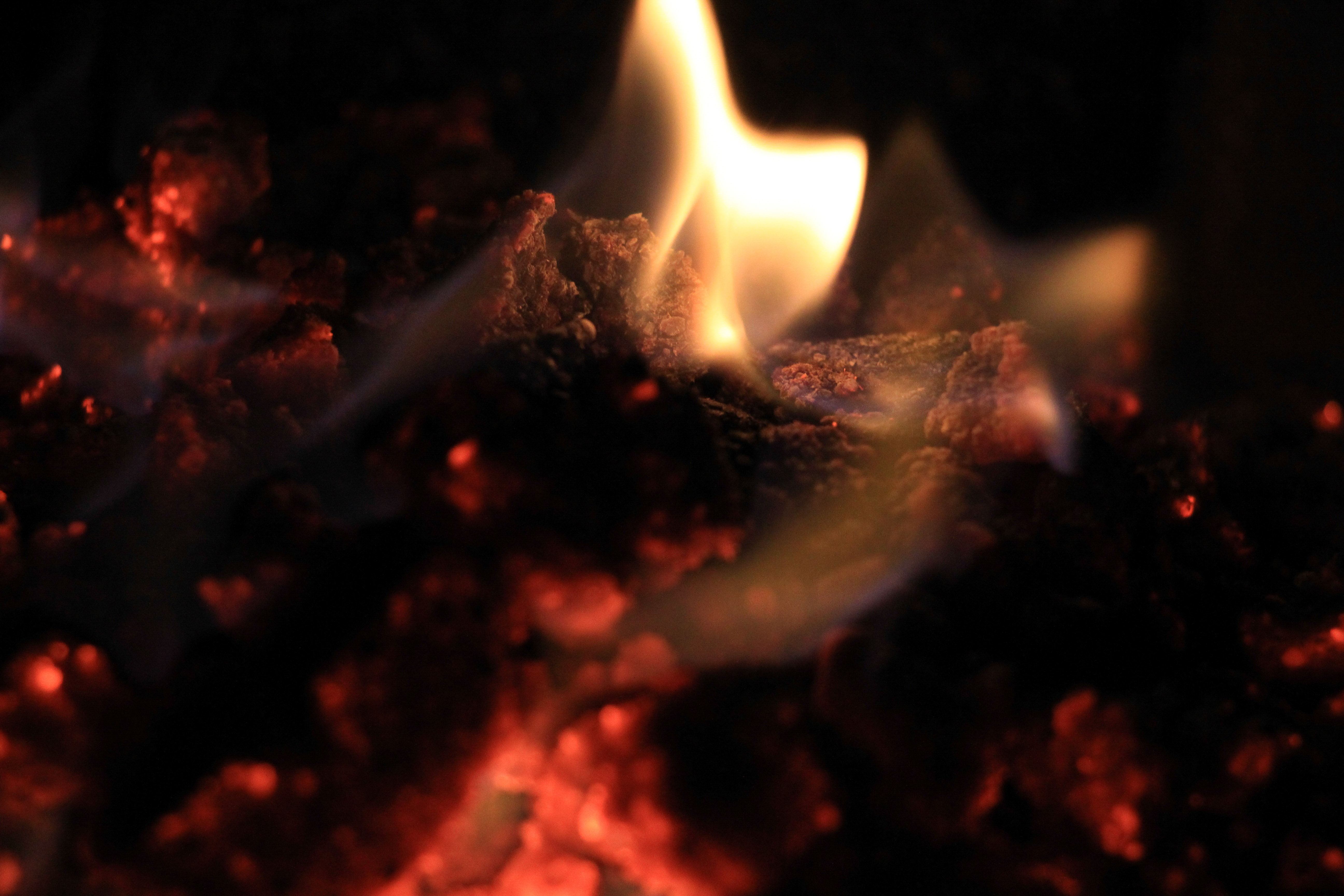 Fire Texture Flame Small Burning Coal Elemental Blaze