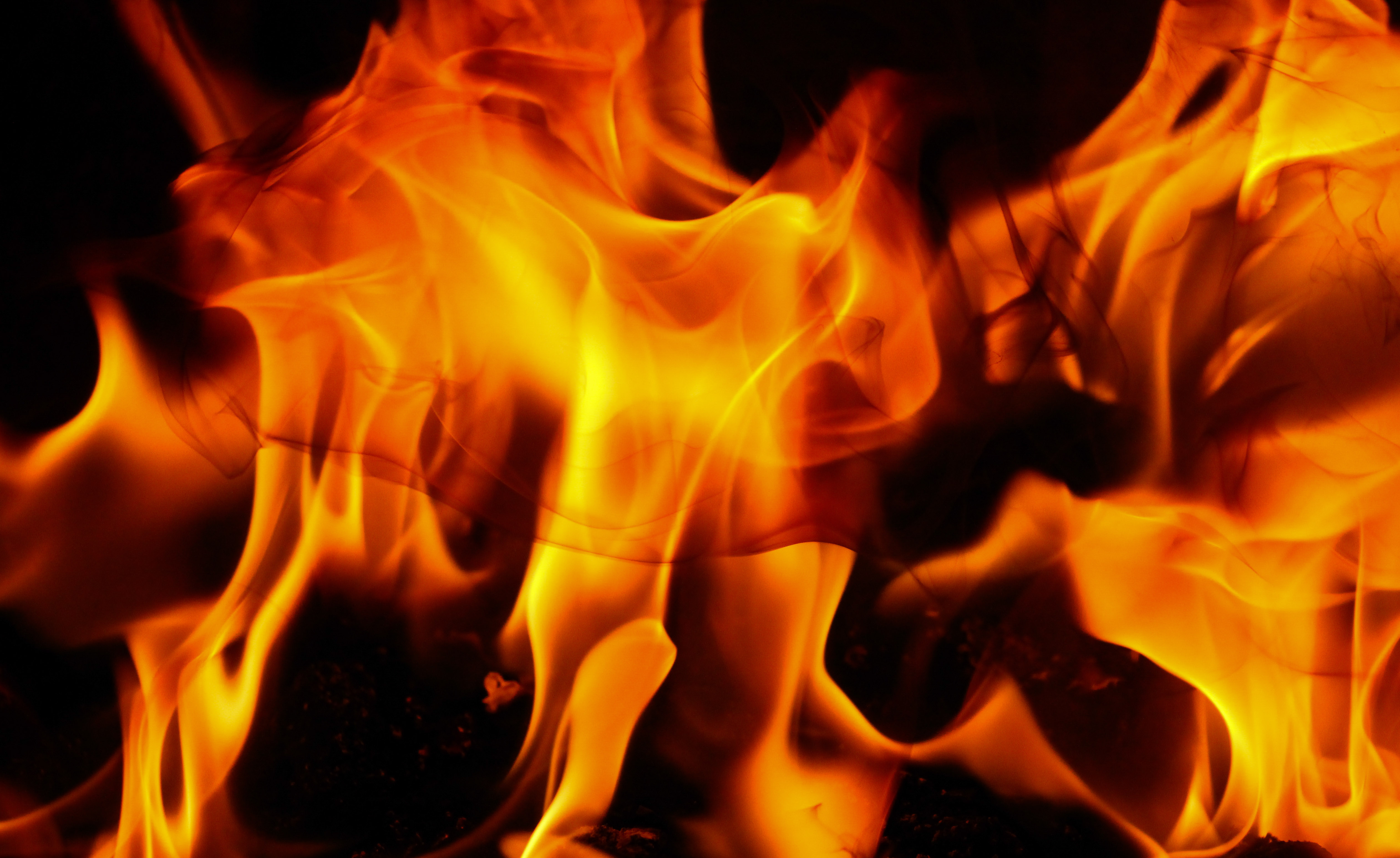 Fire Texture Furnace Flame Gas Burn Heat Wallpaper