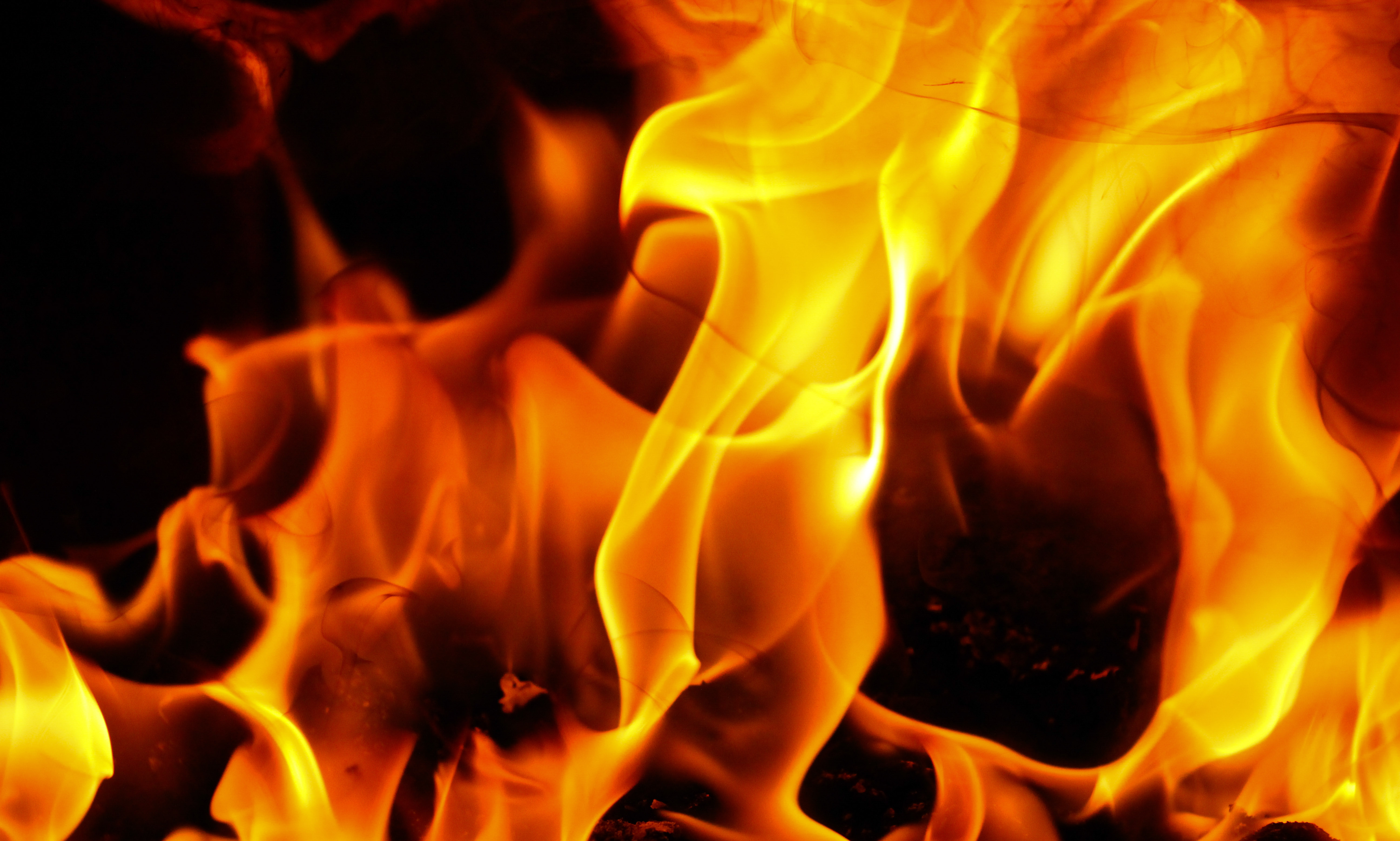 Fire Texture Furnace Flaming Orange Stock Wallpaper