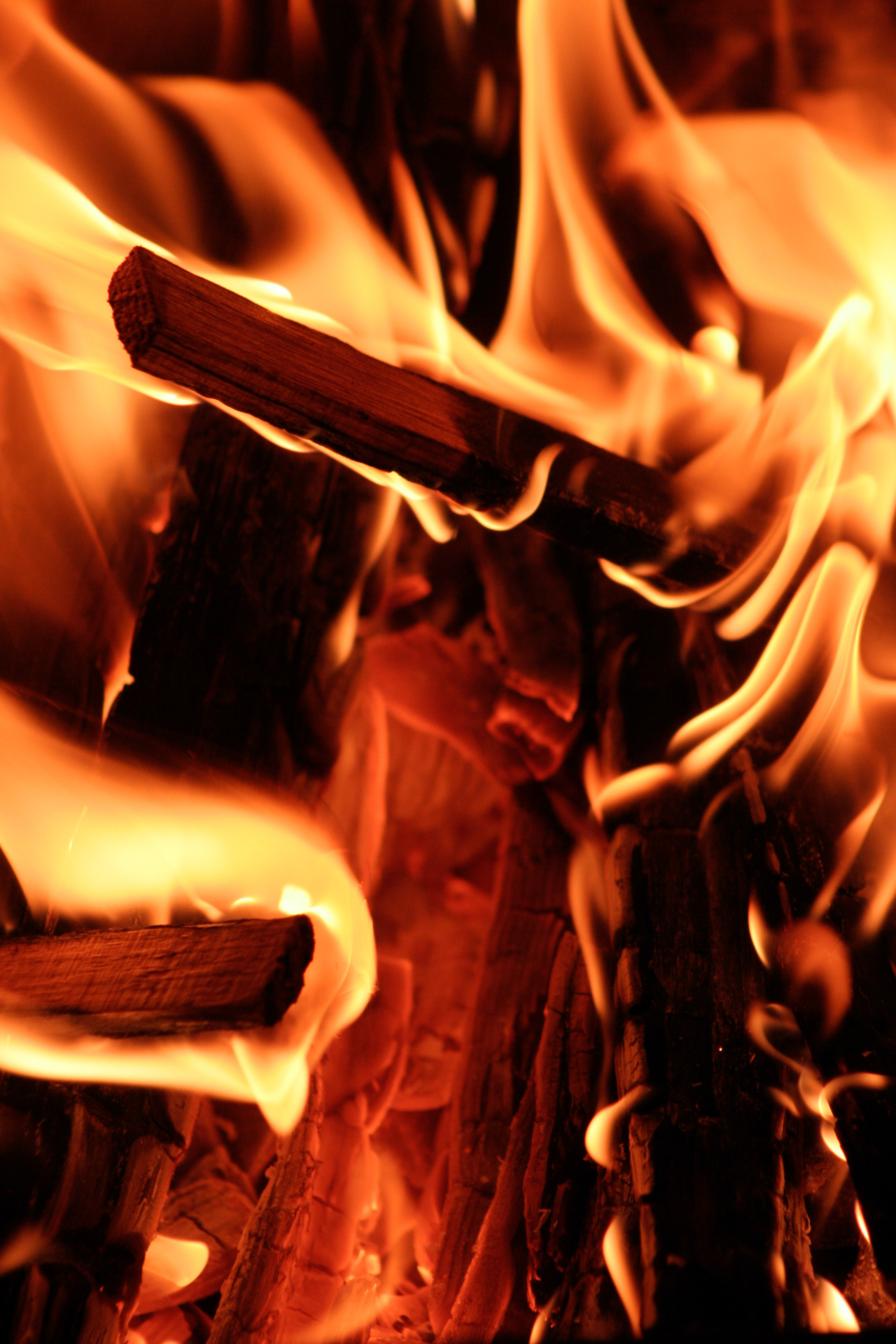 Fire Texture Hot Flame Orange Red