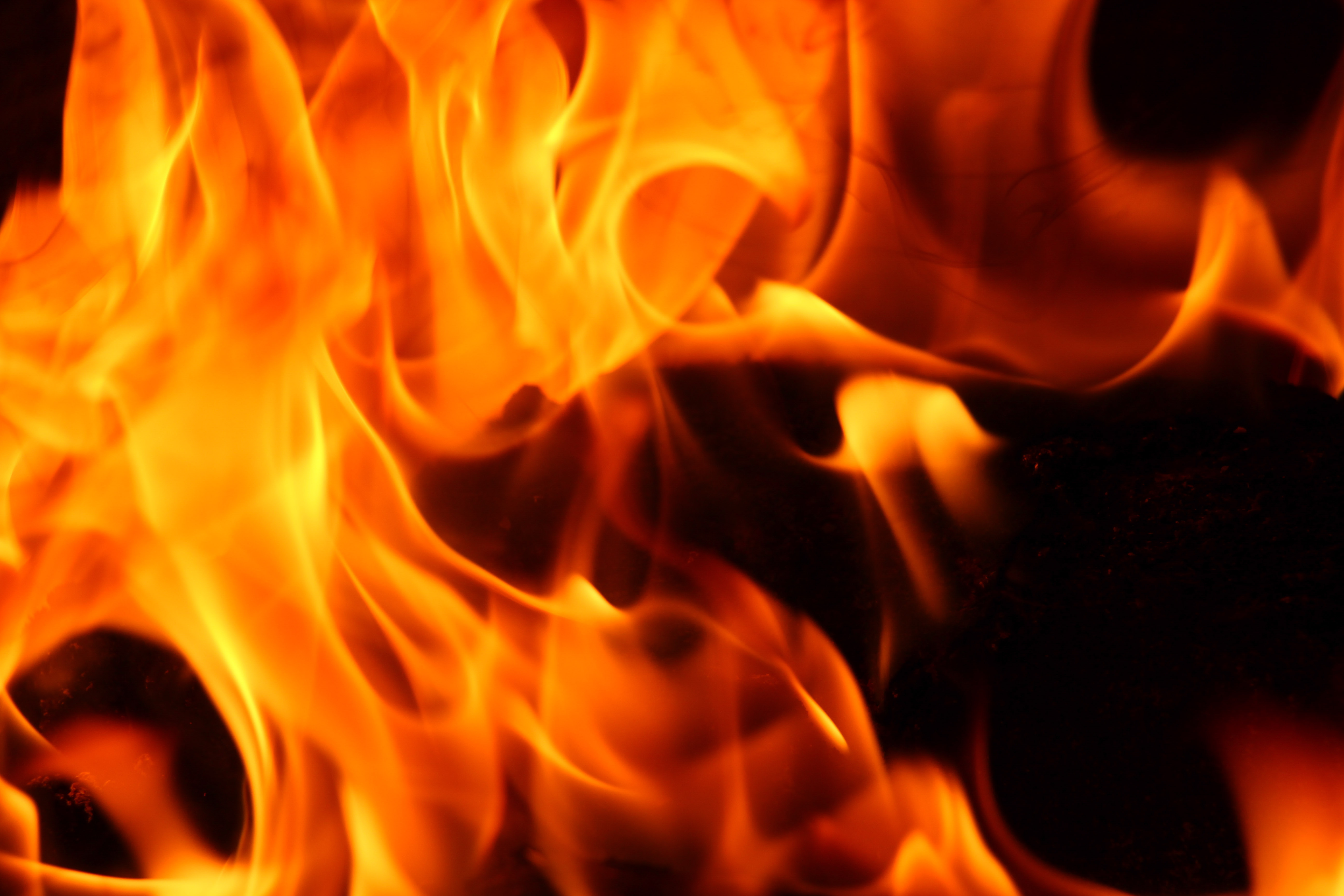 Fire Texture Hot Heat Blaze Orange Red Power Burn Wallpaper