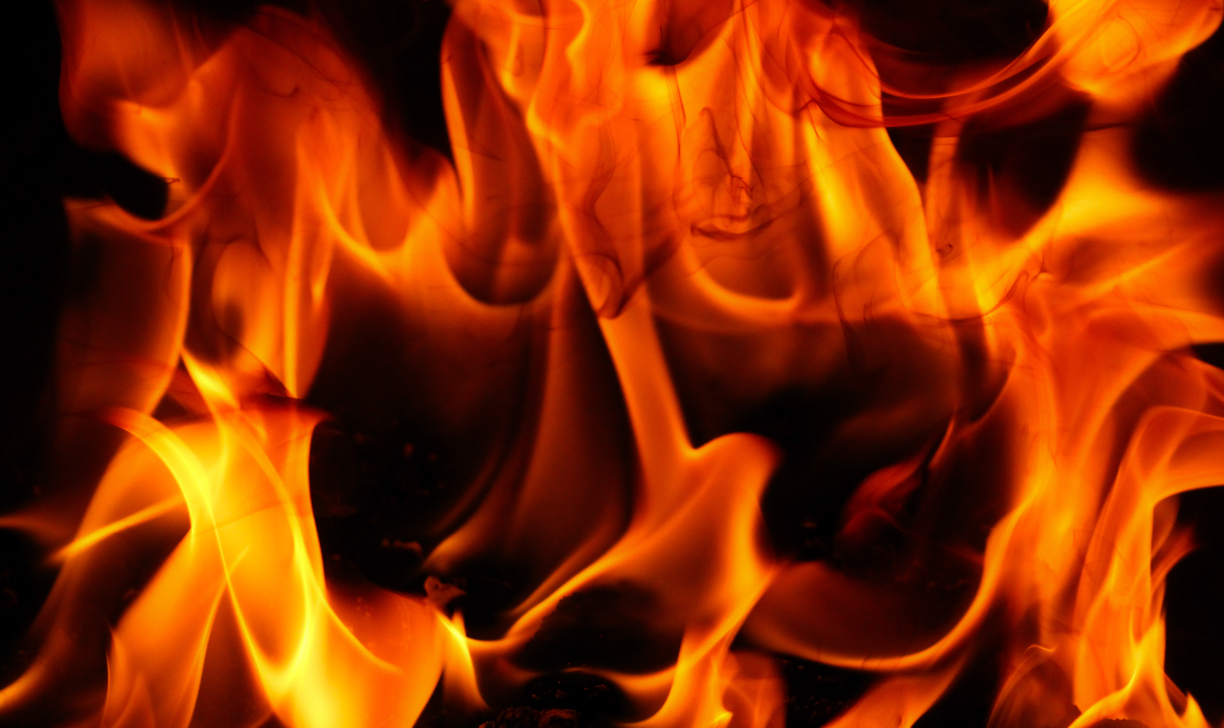 Fire Texture Photo Burning Hot Hell Flame Danger Smoke