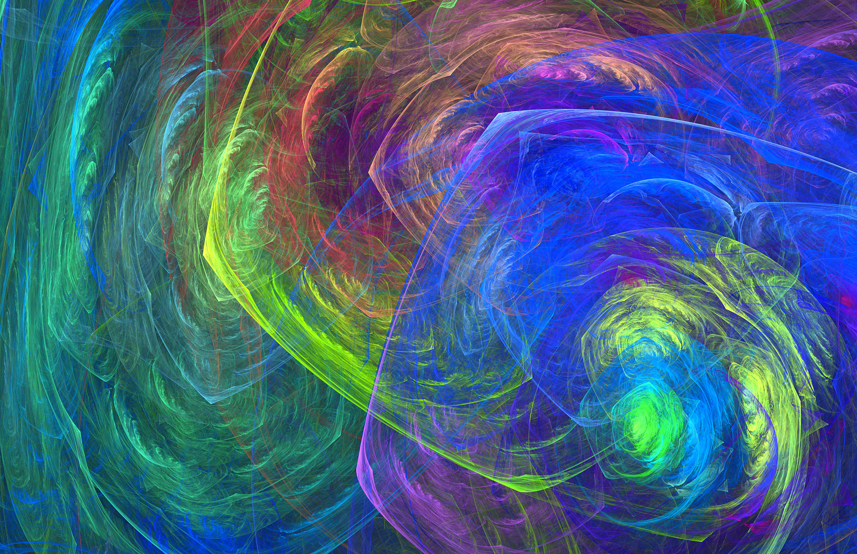 Fractal Texture Color Swirl Abstract Light Computer Painting Stock