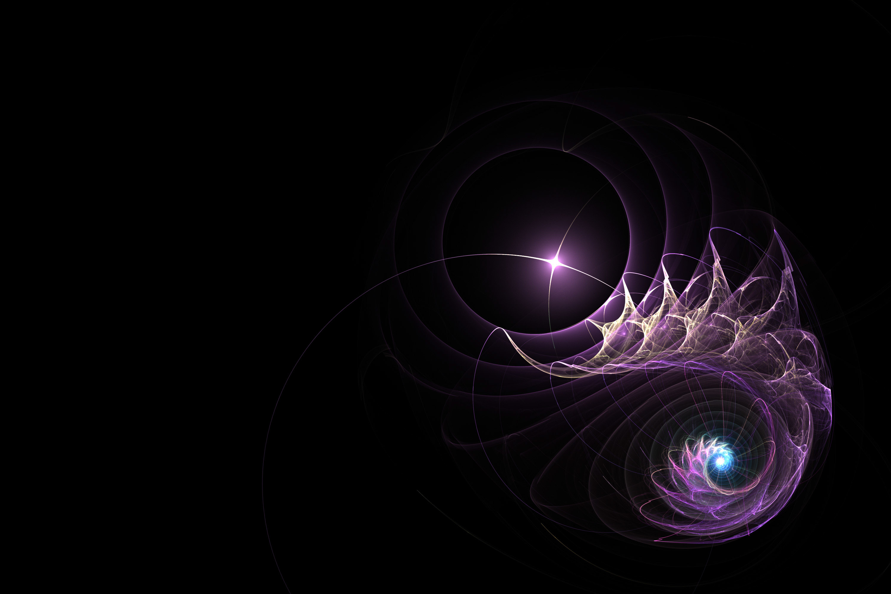 Fractal Texture Spiral Wallpaper Purple Light Abstract Stock Image