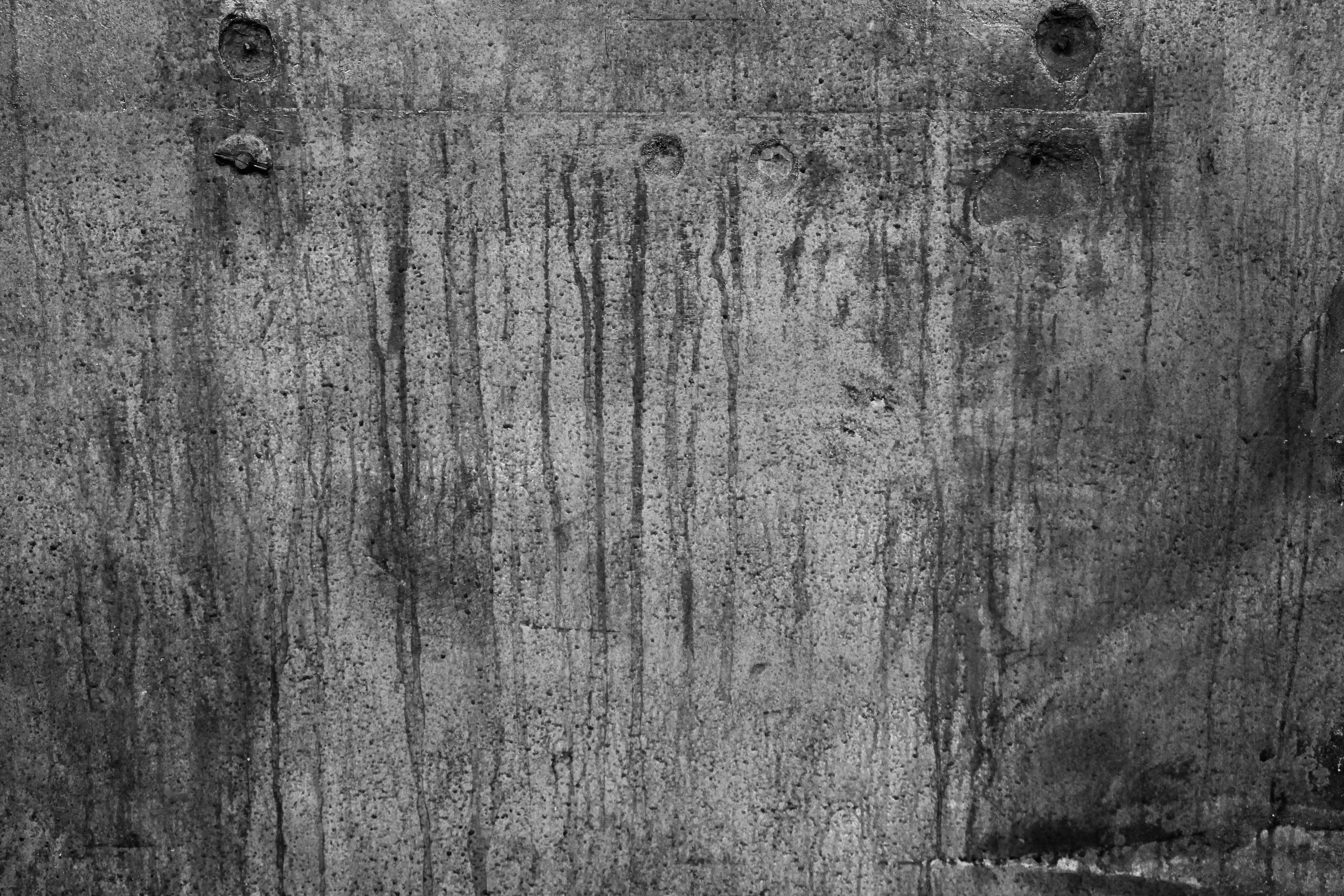 Grunge Texture Concrete Dripping Wall Old Rough Dirt Surface Grey Black Photo