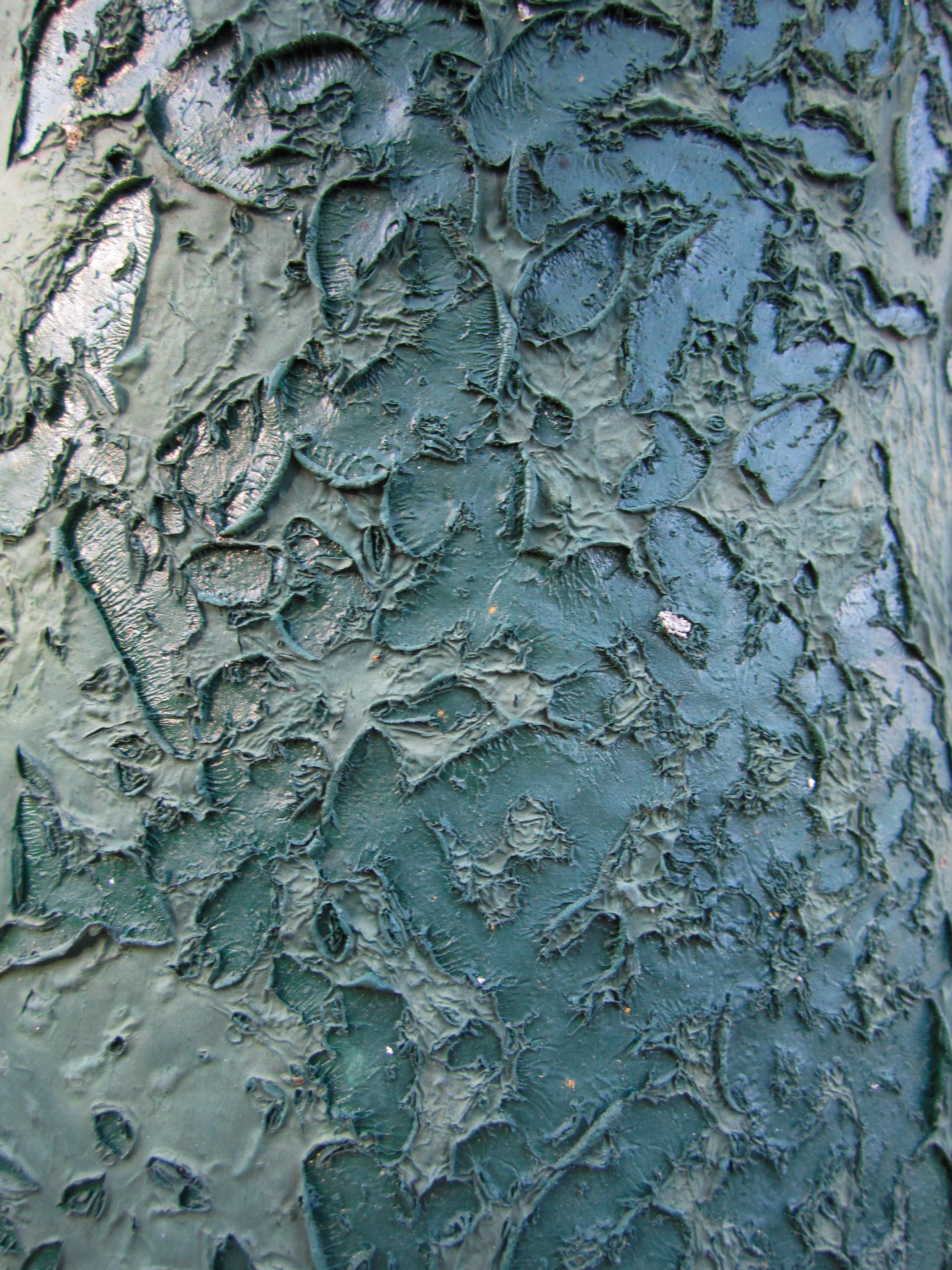 Grunge Texture Peeling Green Paint Stock Photo