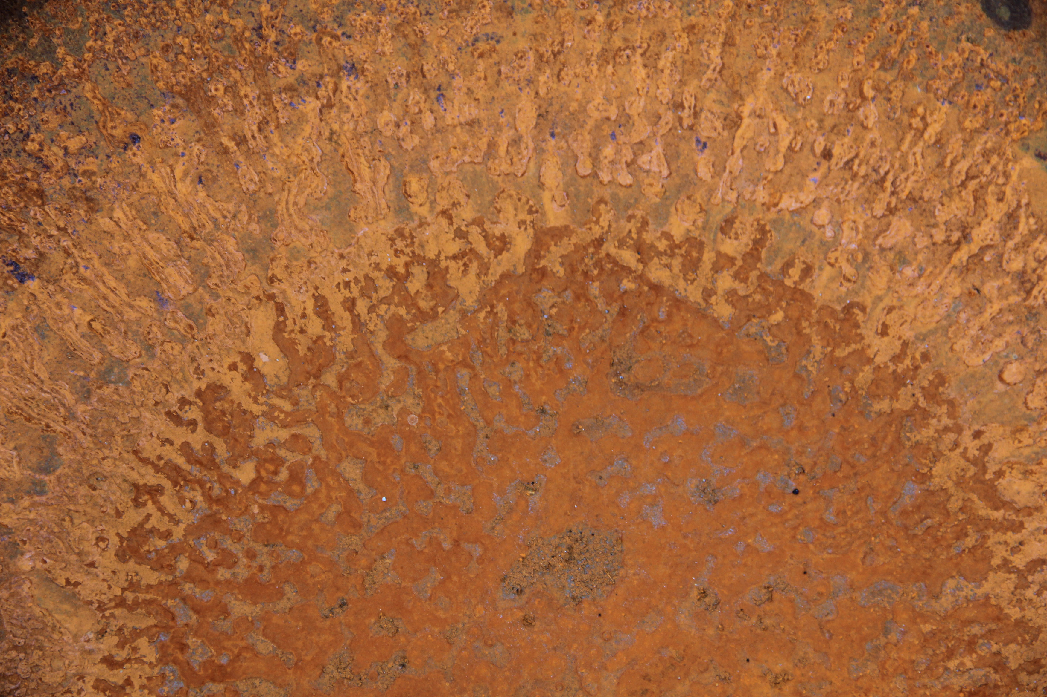 Grunge Texture Rusted Metal Bowl Abstract