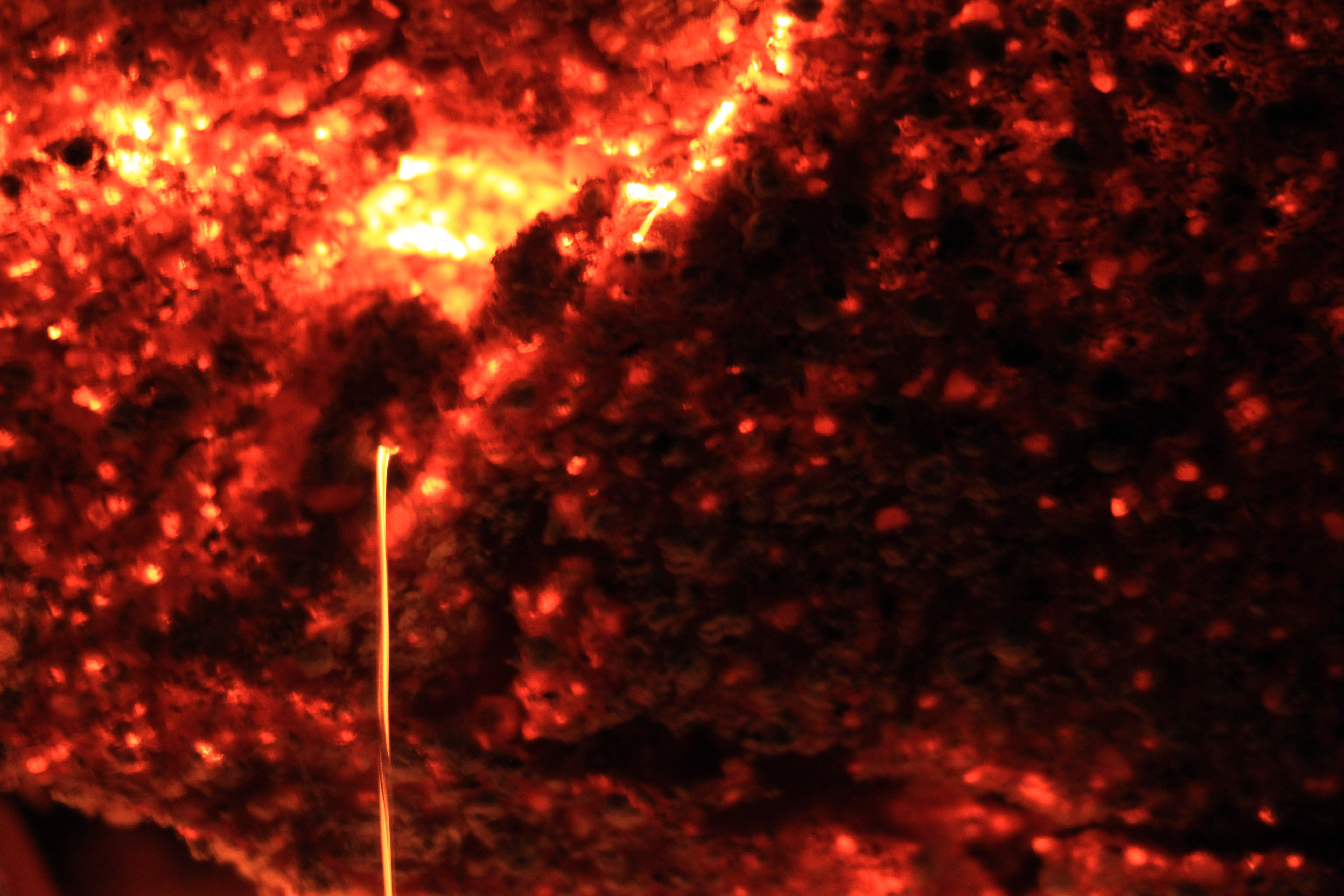 Lava Texture Fire Coal Hot Burning Melting Rock Stock Photo