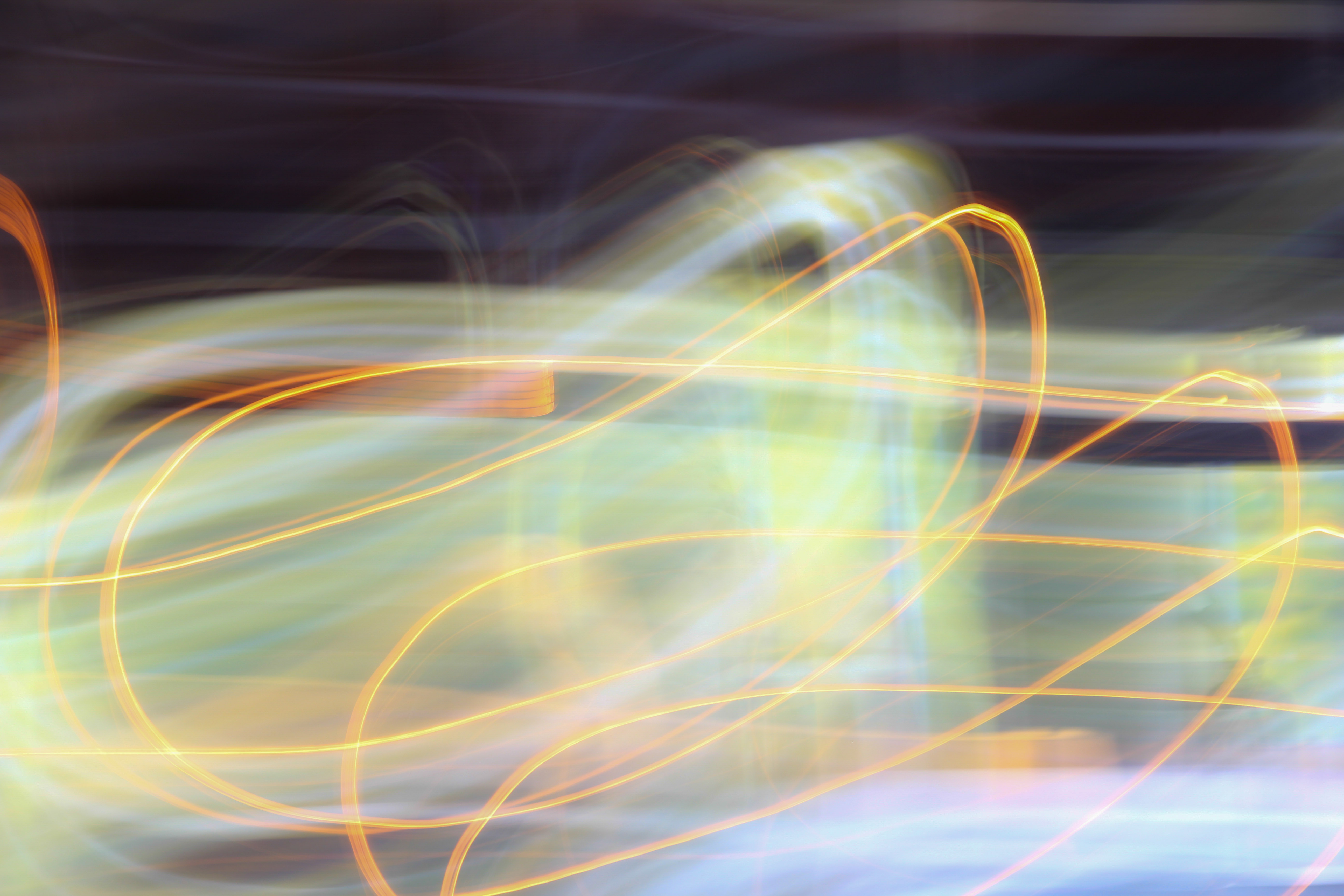 Light Streak Texture Blur Streak Dark Desktop Wallpaper Green Orange