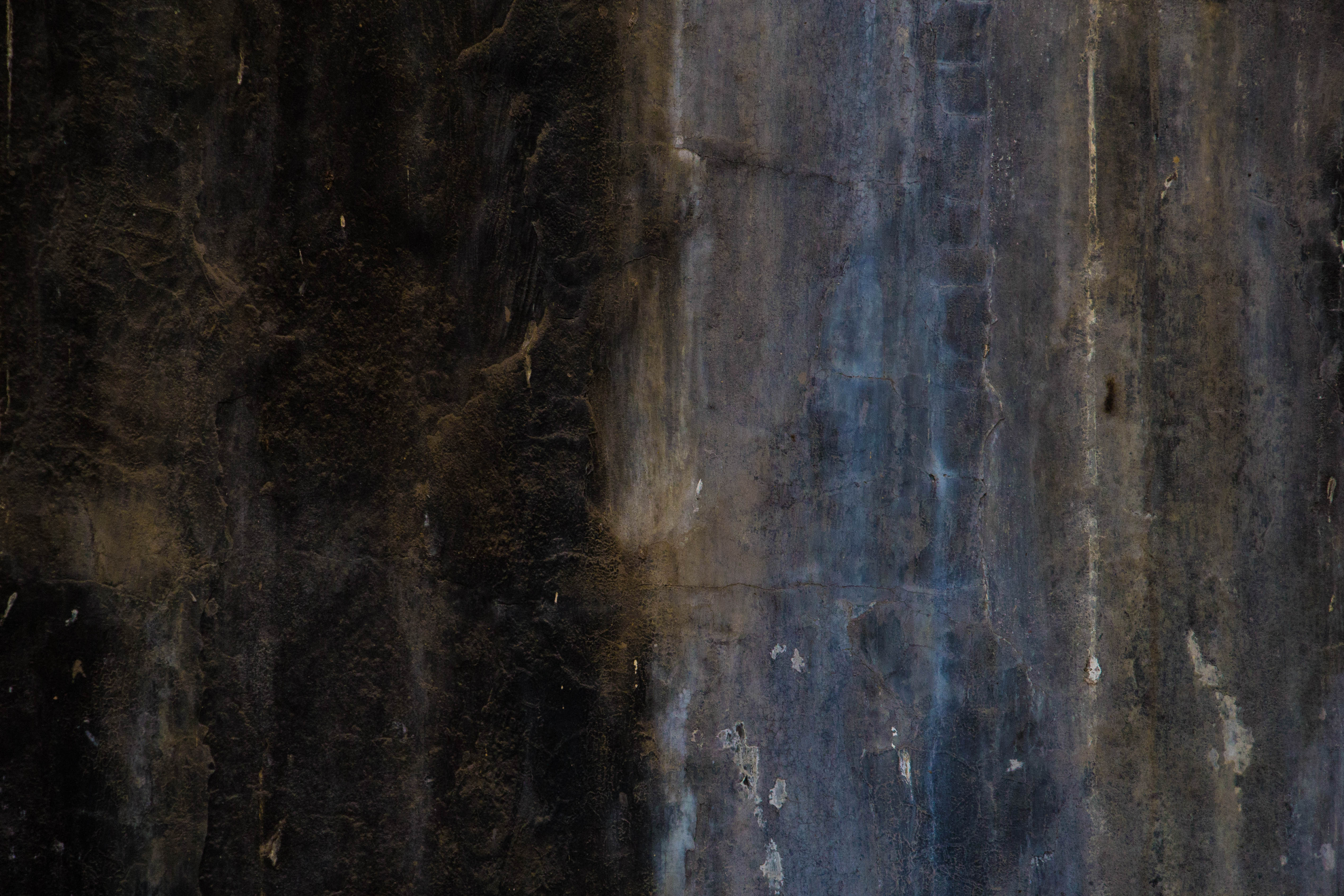 Perfect Grunge Texture Wallpaper Half Black Blue Old Dripping Dirty Filthy Stock Photo