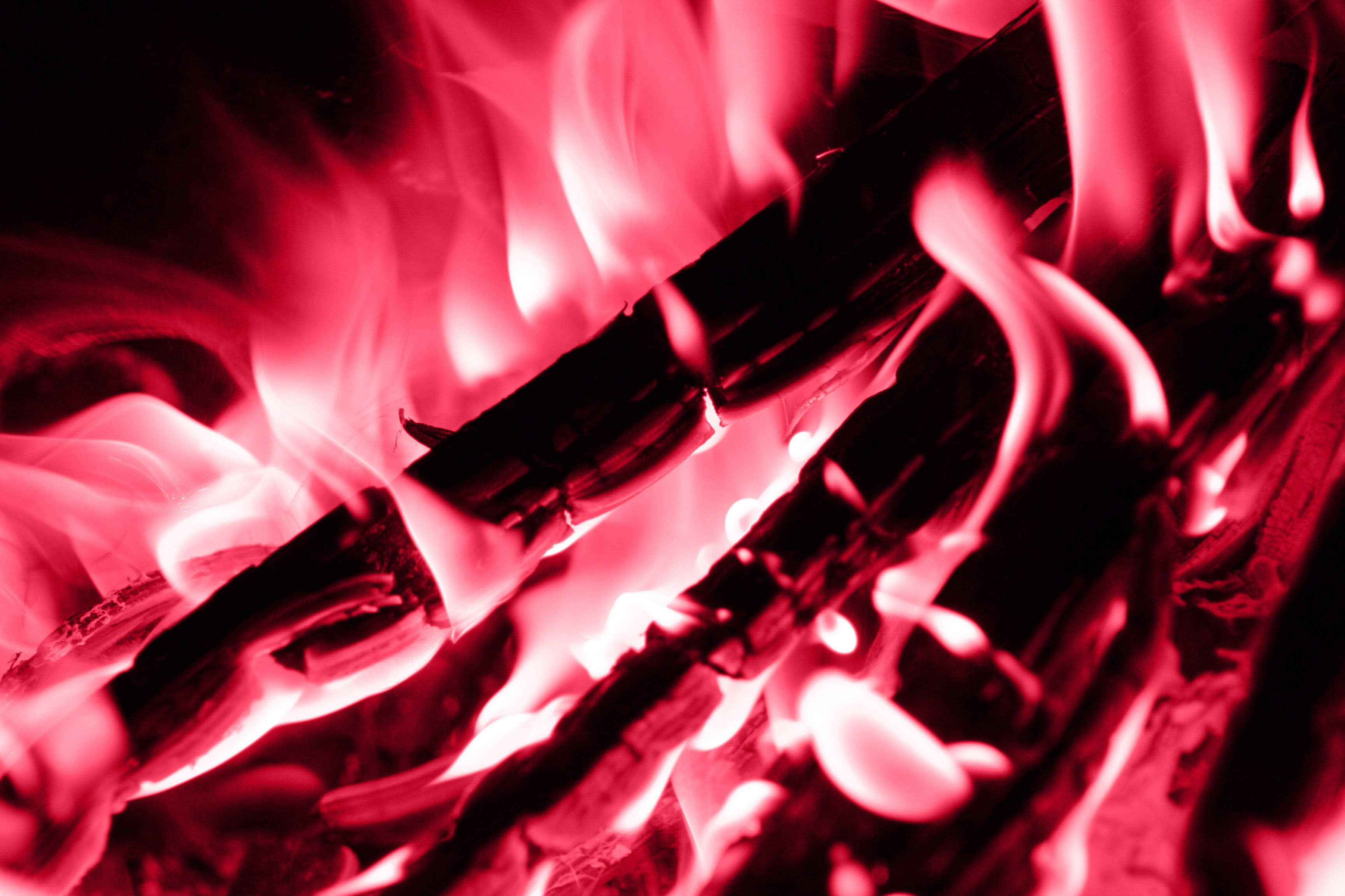 Pink Fire Texture Flame Warm Hot Burn Wallpaper