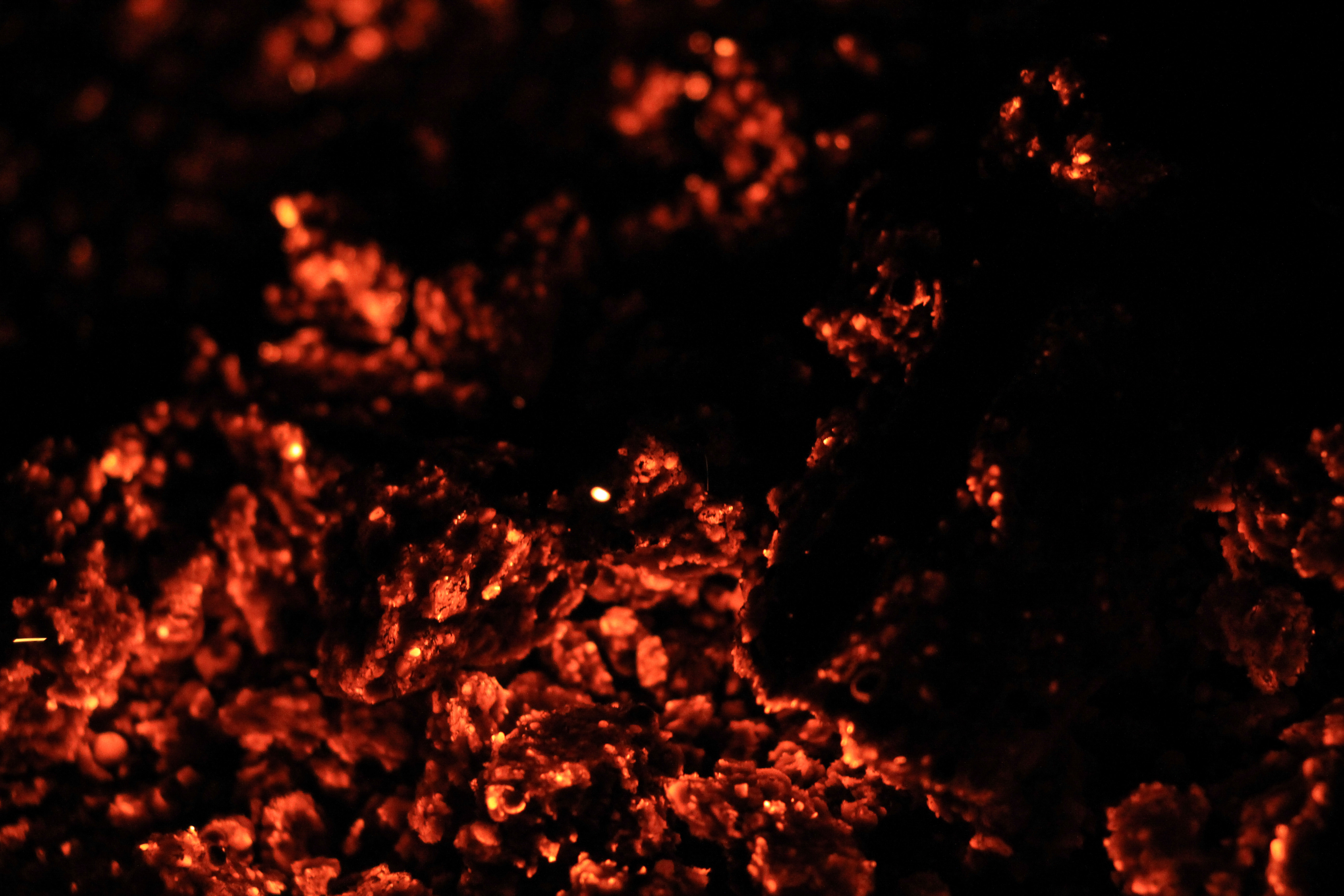 Red Hot Coal Photo Texture Fire Flame Stock Photo