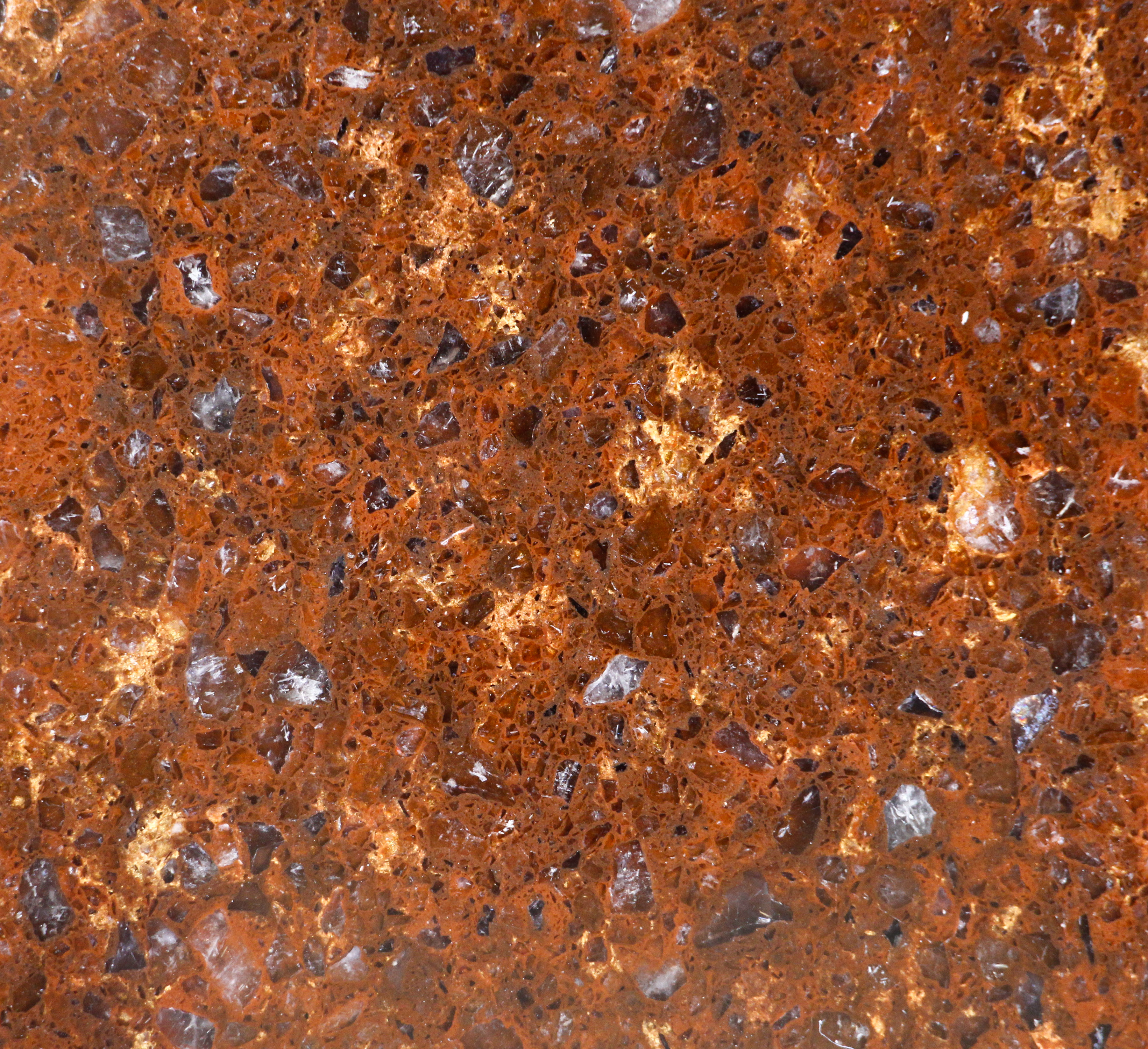 Red Rock Texture Granite Surface Smooth Counter Stock Photo