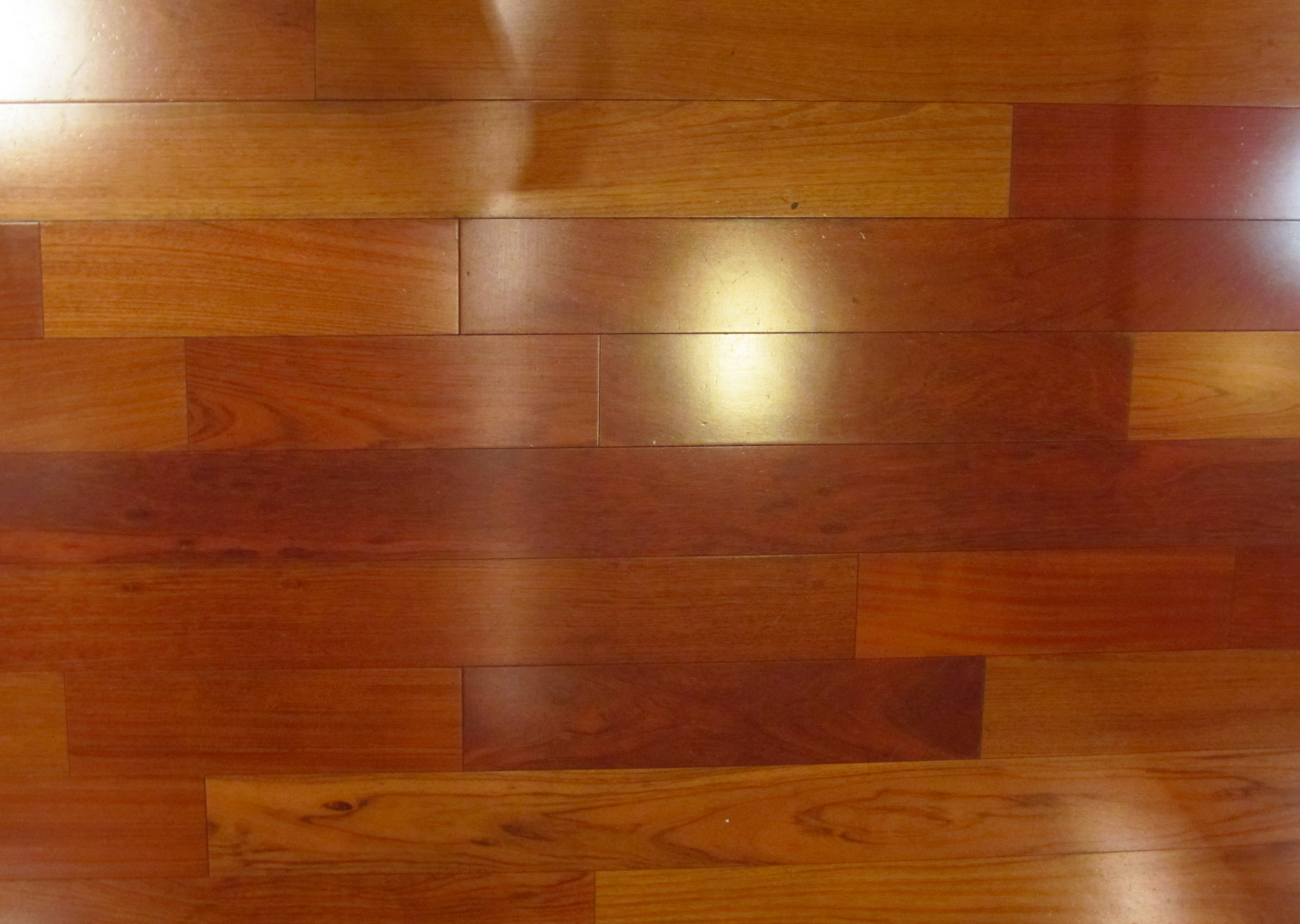 Red Wood Texture Bright Plank Cherry Flooring Reflection Grain