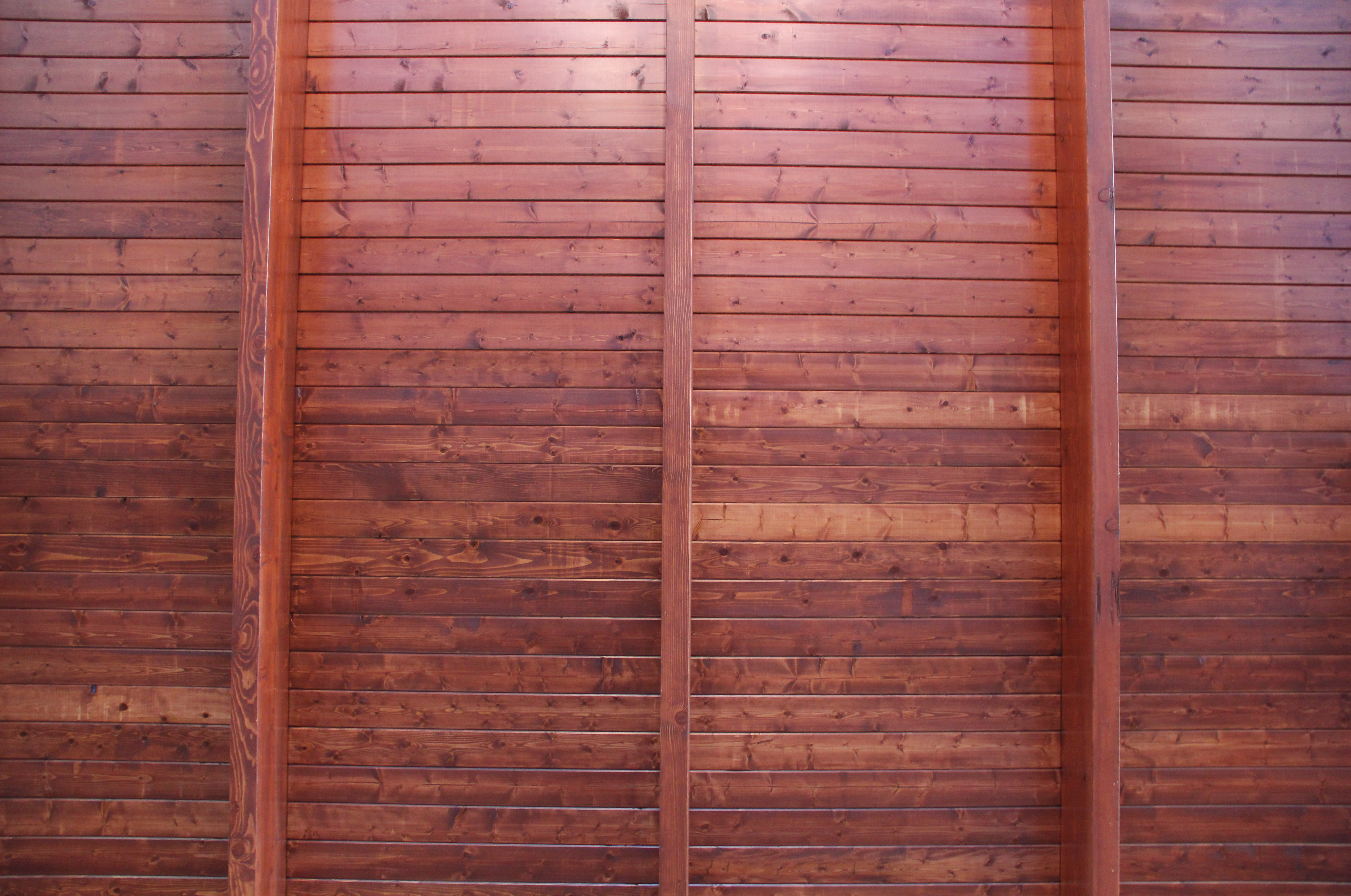 Red Wood Texture Celing Panel High Resolution Stock Image