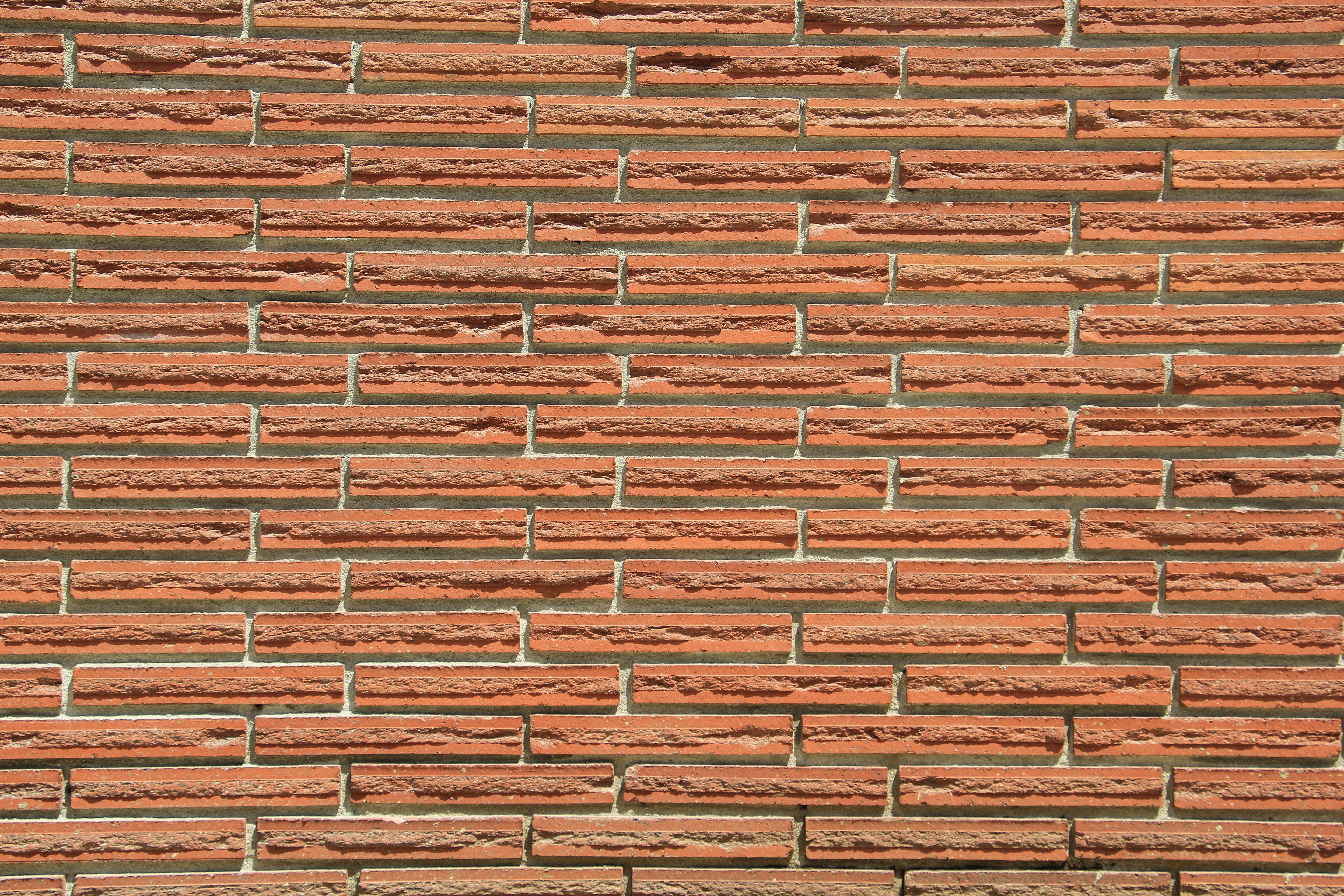 Thin Brick Texture Red Wallpaper Stock Photo